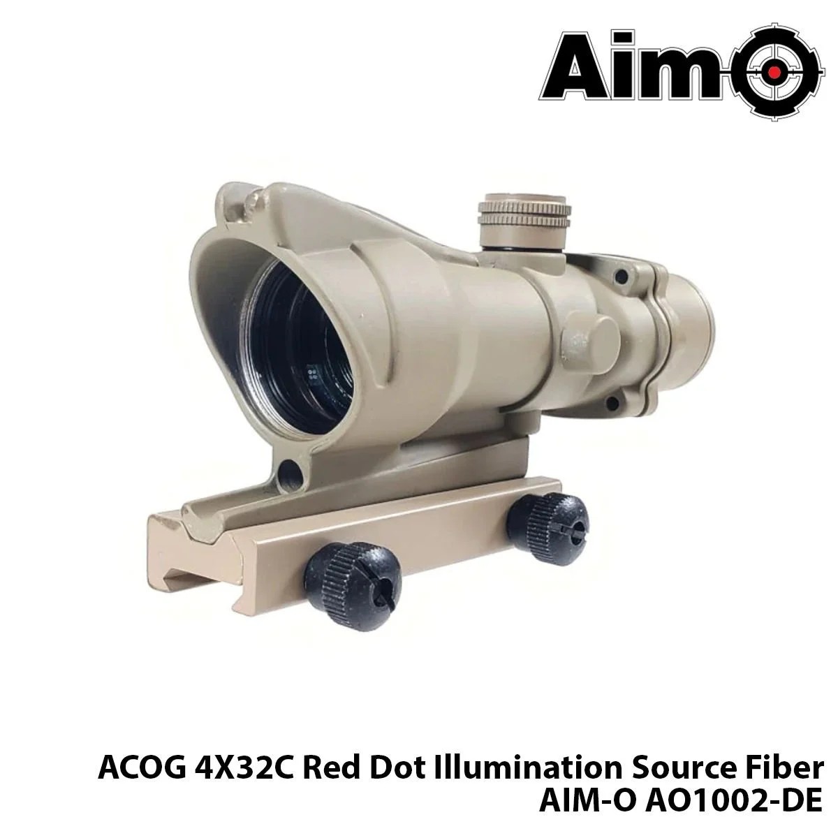 Dürbün ACOG 4X32C Red Dot Illumination Source Fiber-TAN AIM-O AO1002-DE