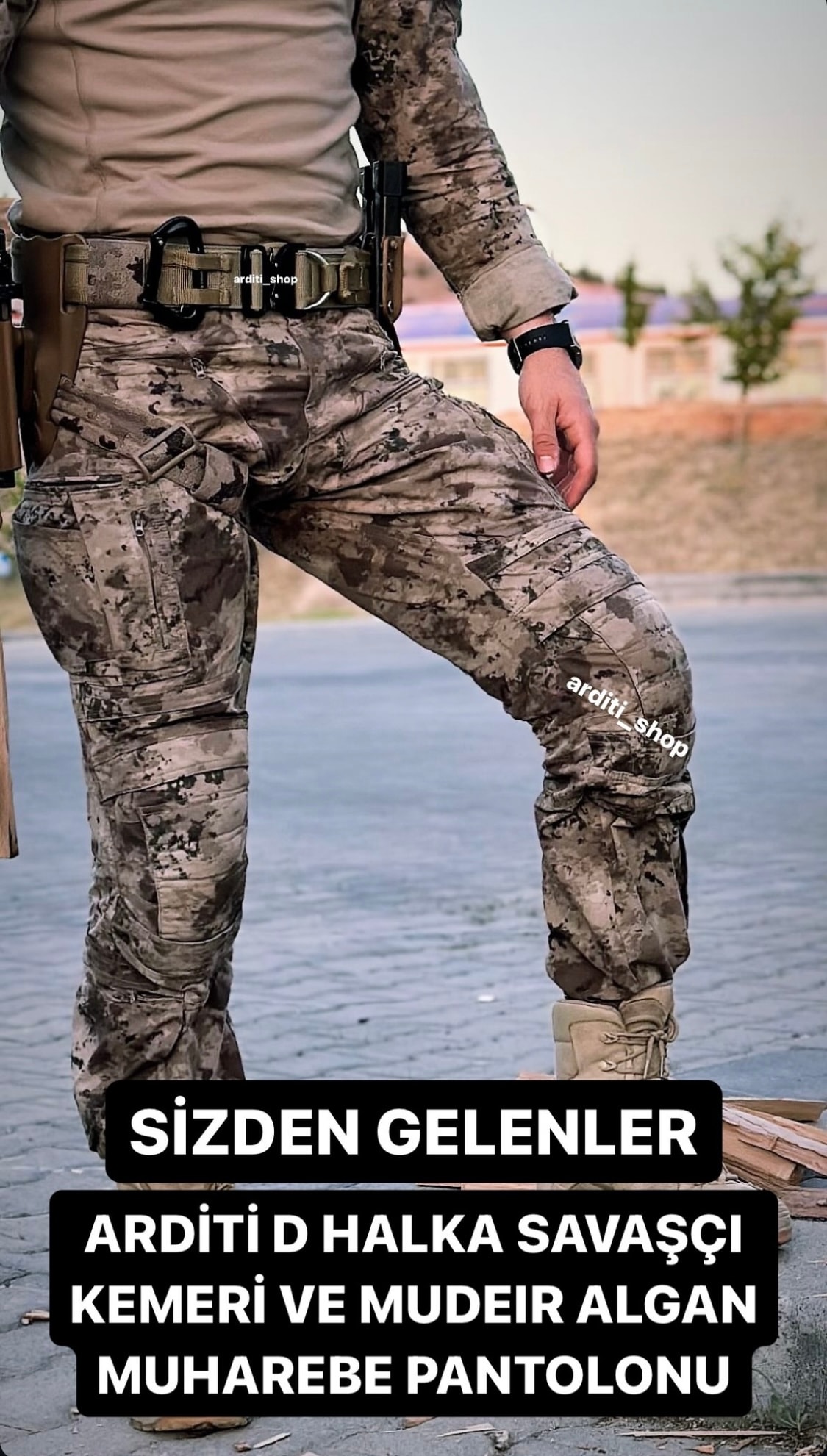SAVAŞÇI GÖREV KEMERİ KOLON MOLLE D-HALKALI TOKA Tan