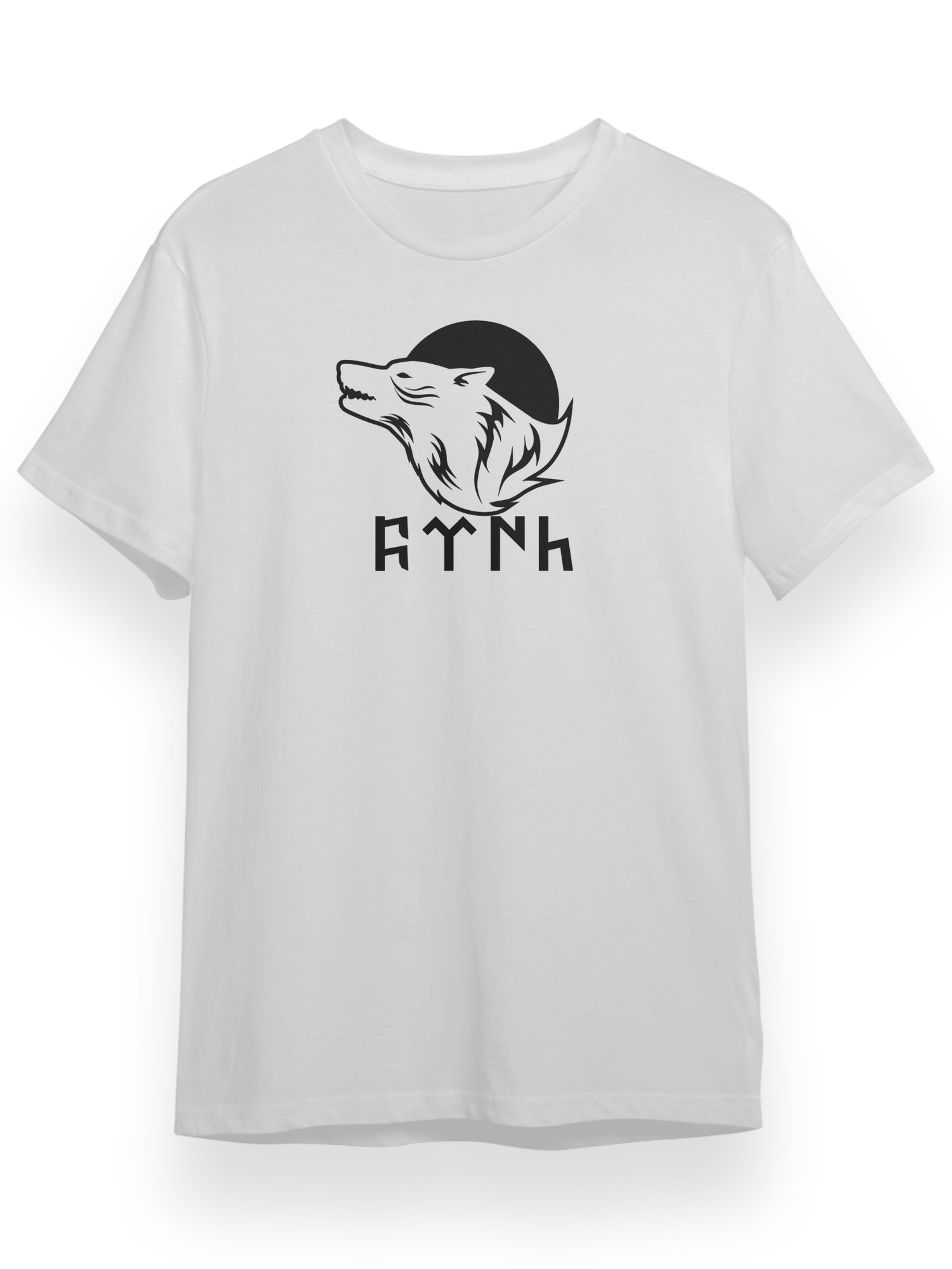 GÖKTÜKÇE BÜYÜK KURT Siyah Tshirt Ön
