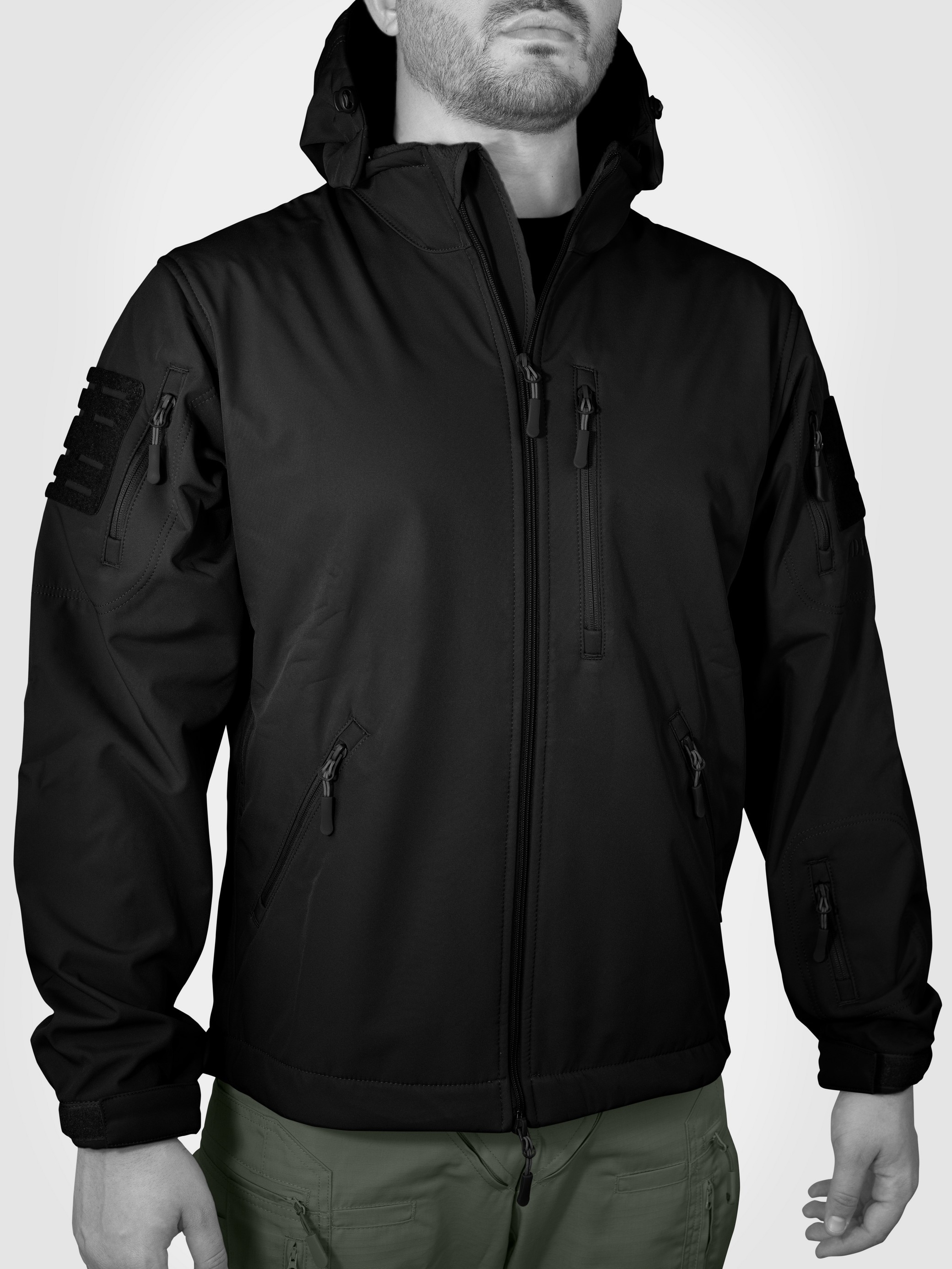 MUDEİR MONT SOFTSHELL BATUR SİYAH