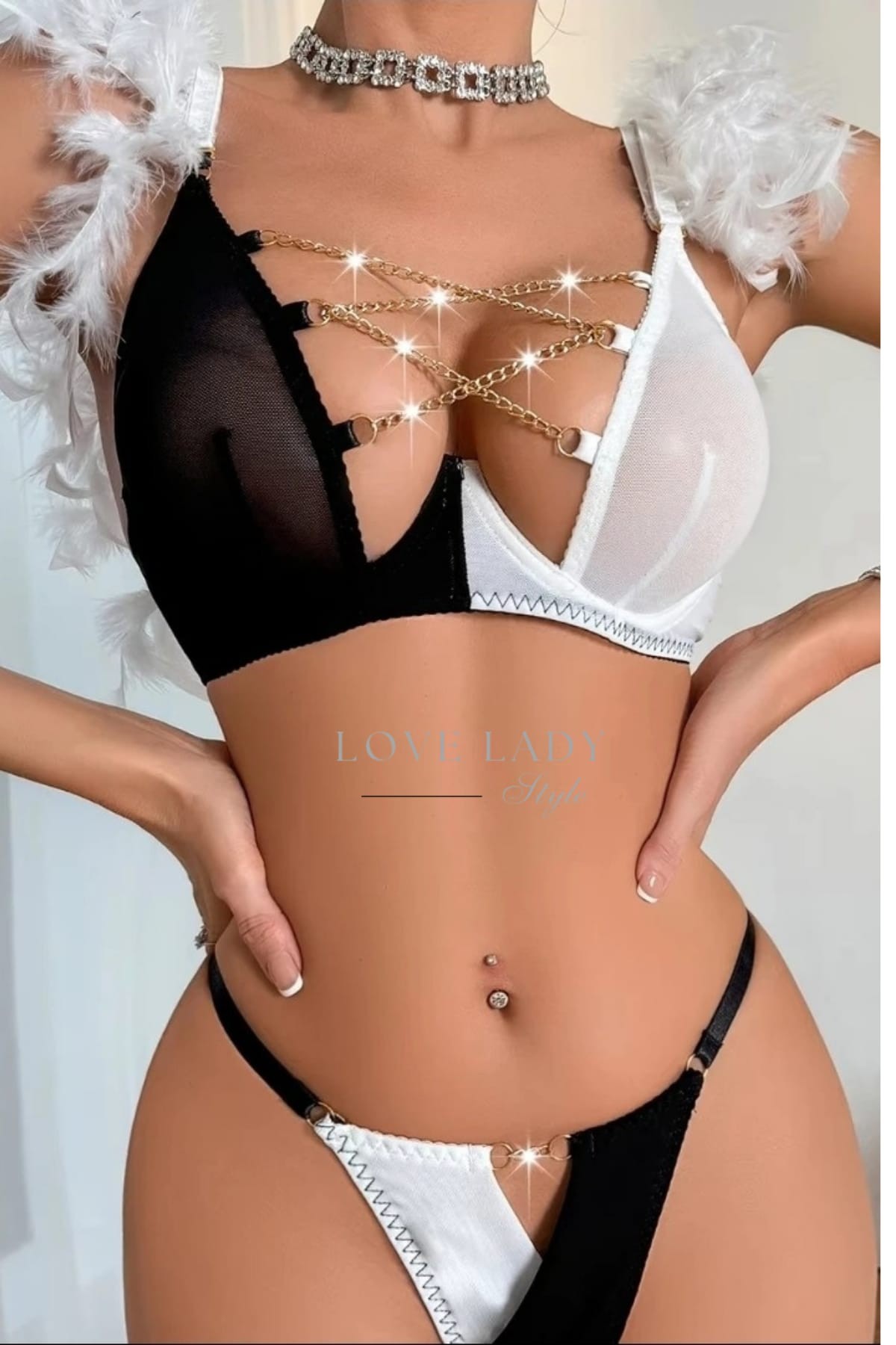 Noir Blanc Chain Set