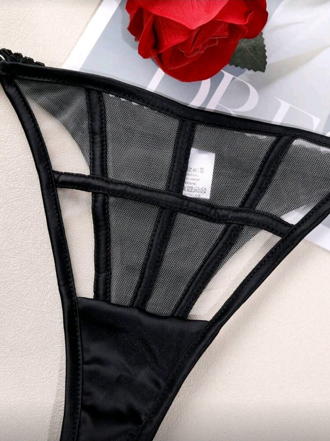 Eclipse Cage – Şerit Detaylı Jartiyer Set