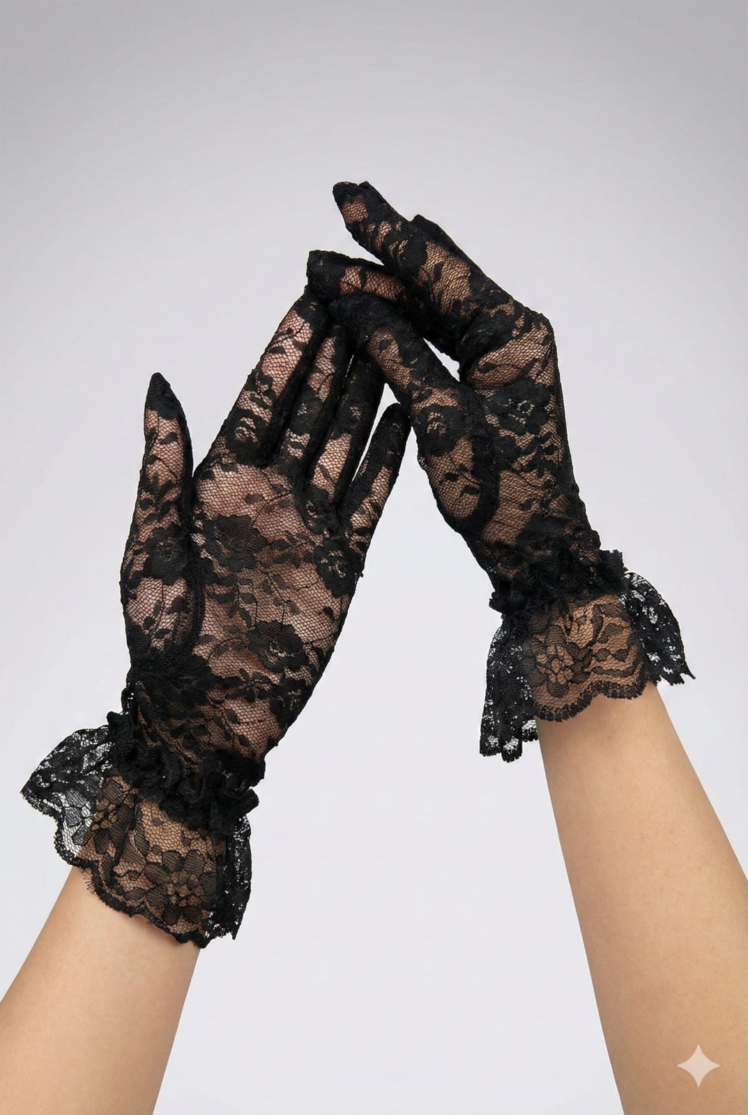Venera Dantel Eldiven - Siyah