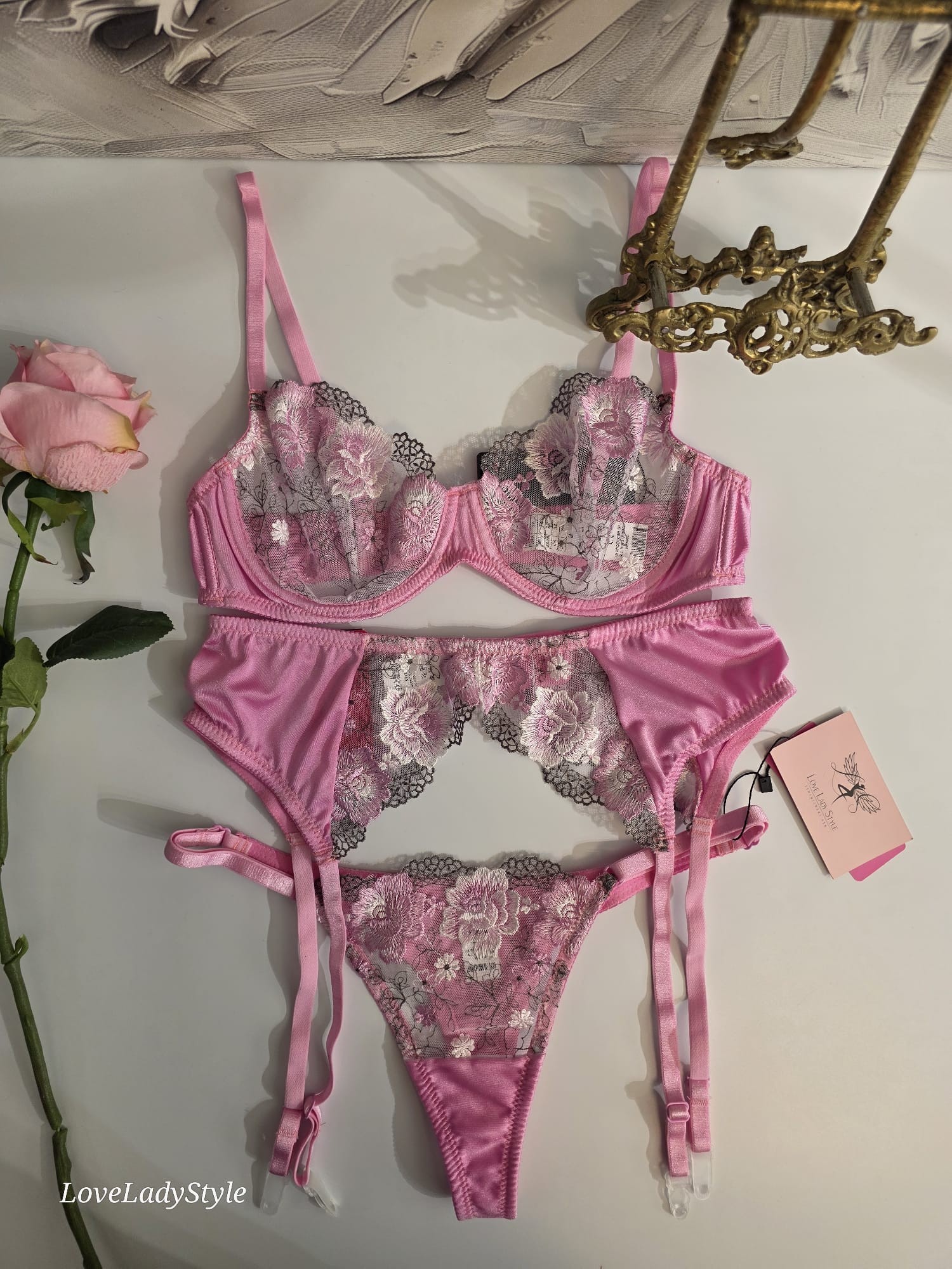Flora Belle Jartiyerli Lüx Takım  - PR4010P
