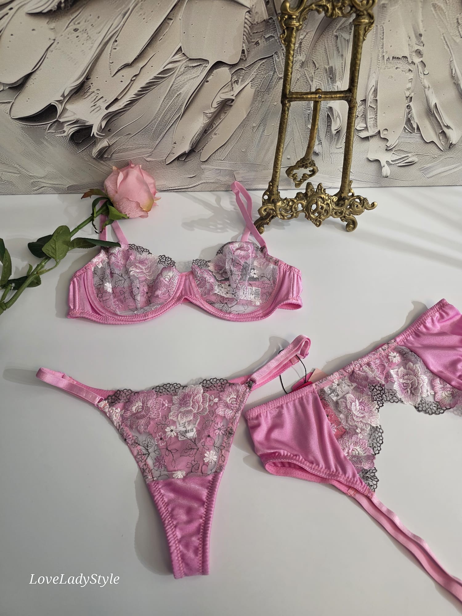 Flora Belle Jartiyerli Lüx Takım  - PR4010P