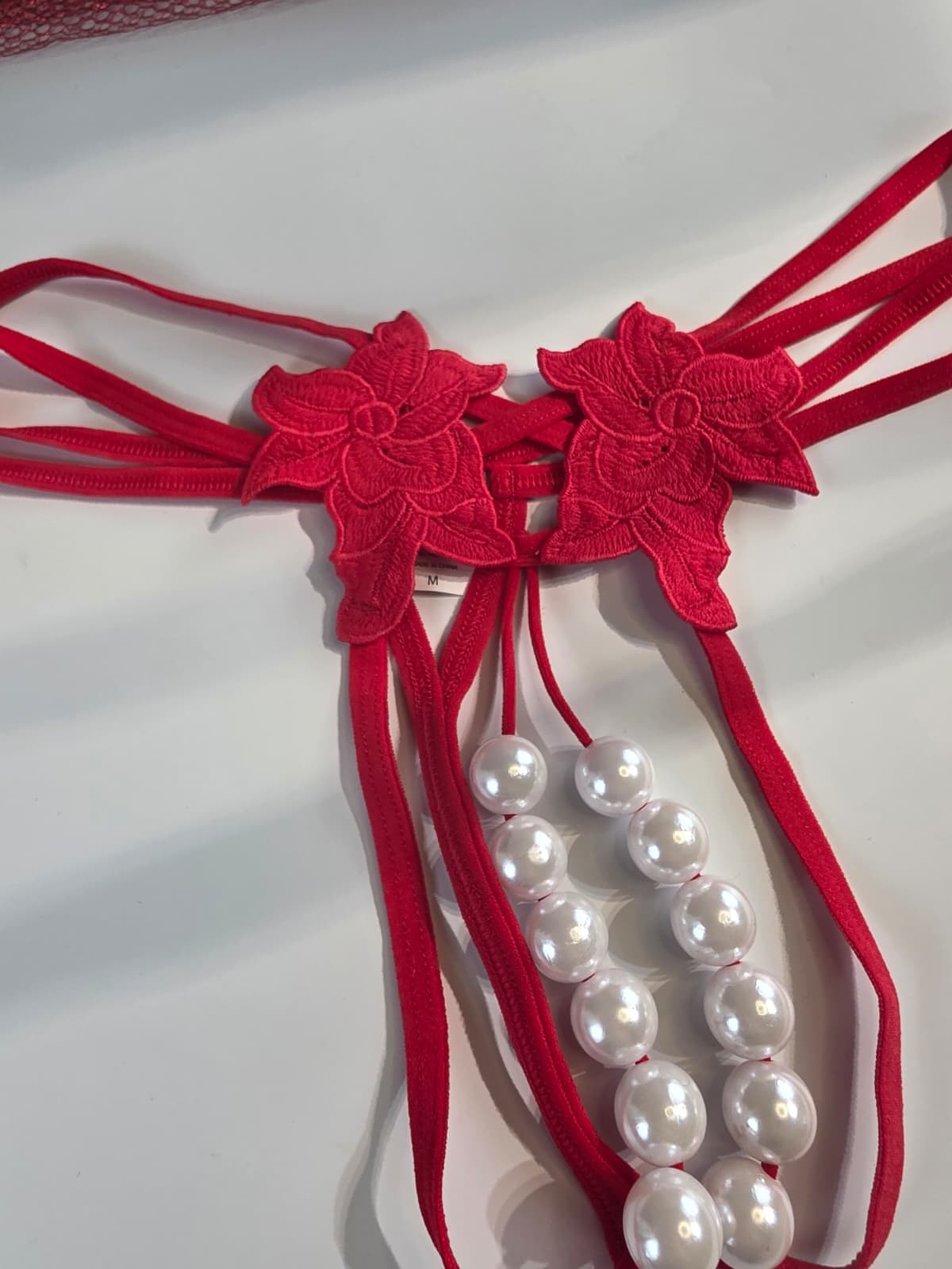 Pearl Bloom – İnci Detaylı İpli Tanga Külot