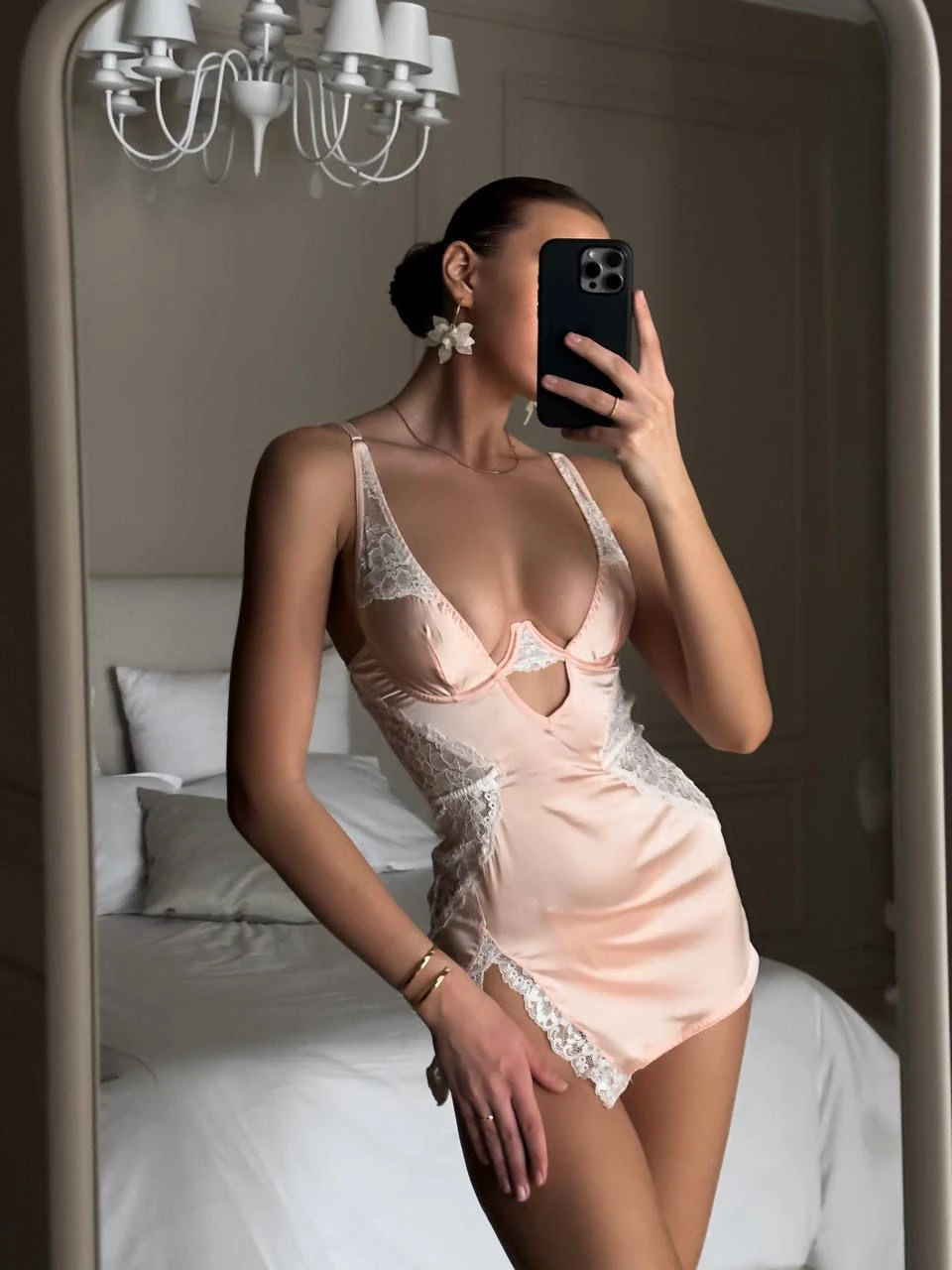 Blush Lüx Babydoll  - Pudra Pembesi