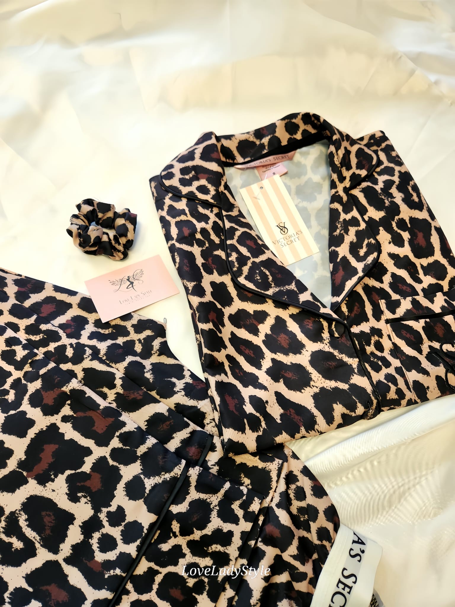 Love Vs Leopar Pamuklu Pijama Takımı - (LOVEPJ1015)