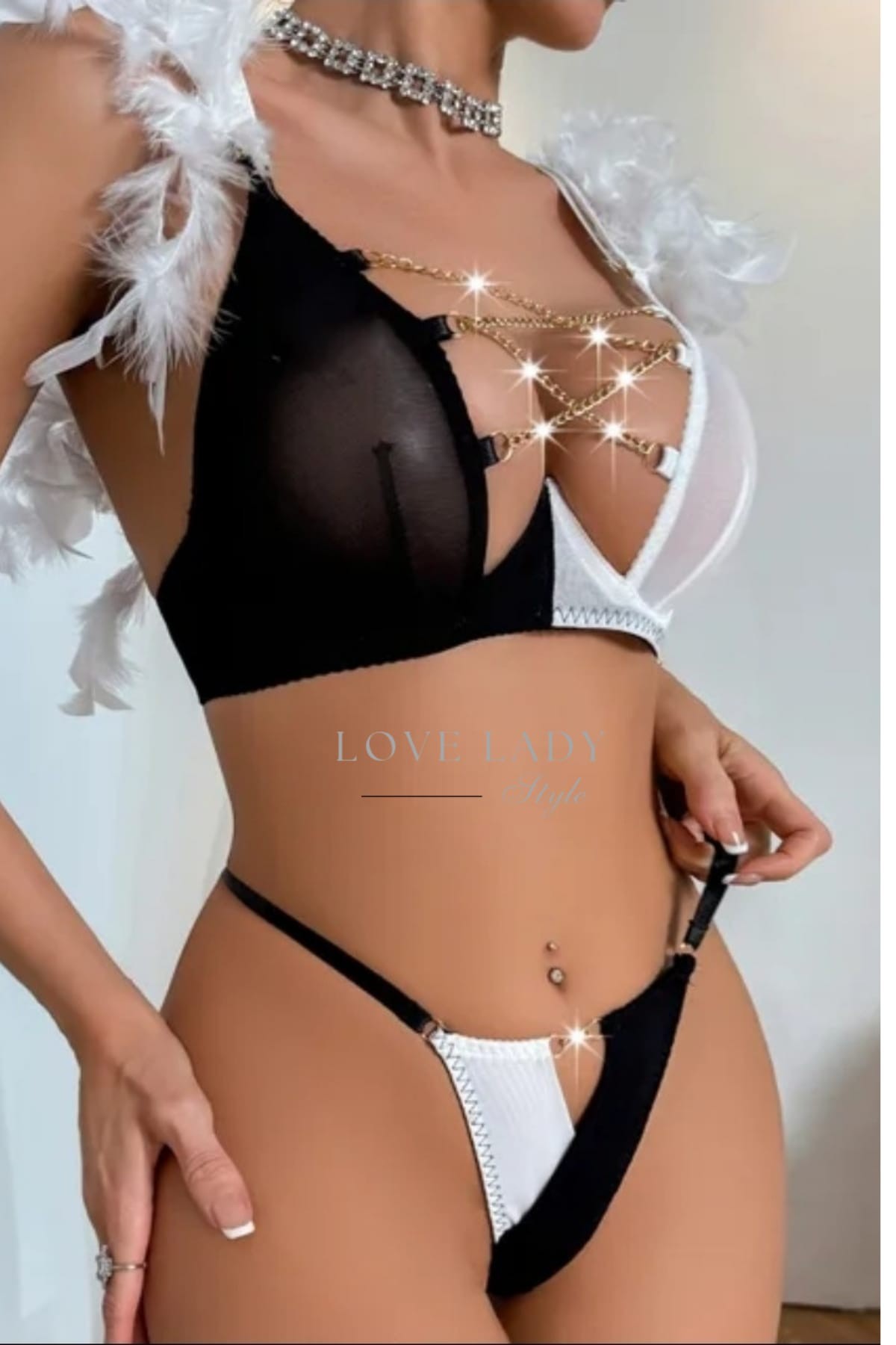 Noir Blanc Chain Set