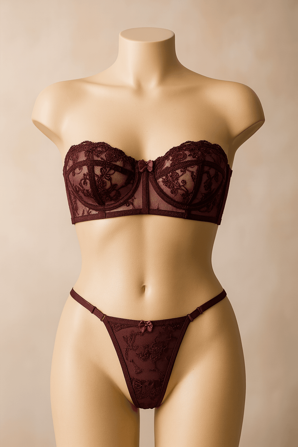 Dark Desire  Straplez Braset- PRWH01 - Bordo