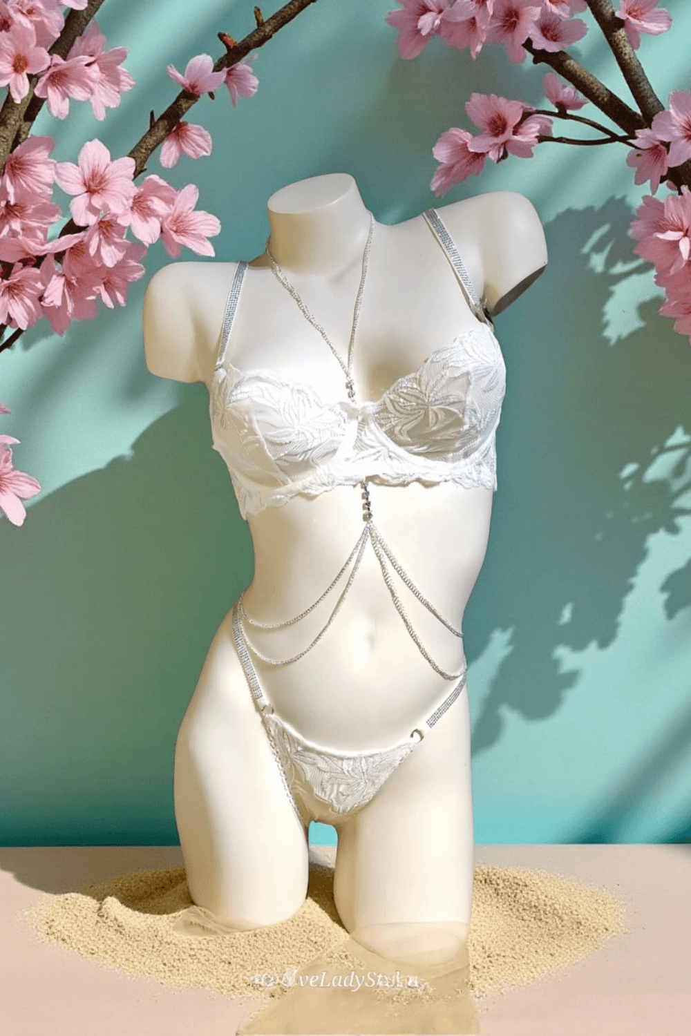 LaceAllure Bodeli Braset-Romantik Zarafet - Ekru