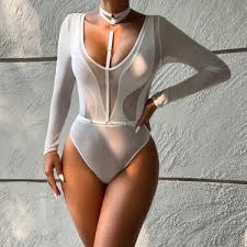 Sensual Charm Örgü Teddy Bodysuit  