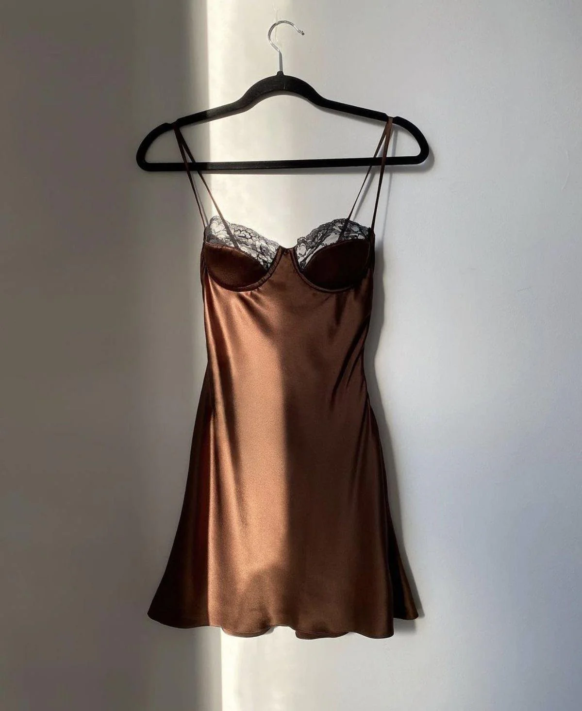 Romantik Lunara Gecelik - Bronz Kahve