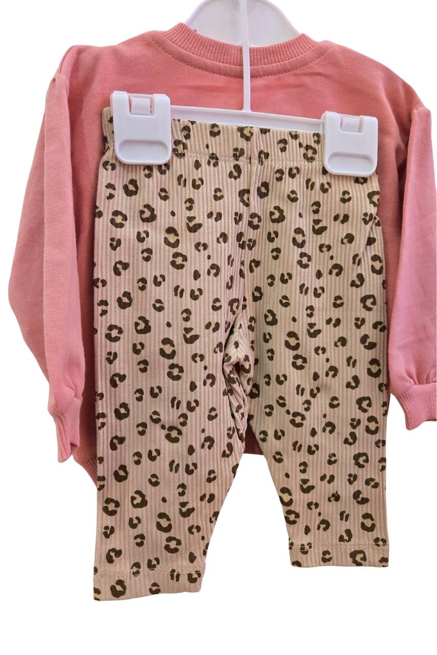 Leopar Desenli İkili Takım