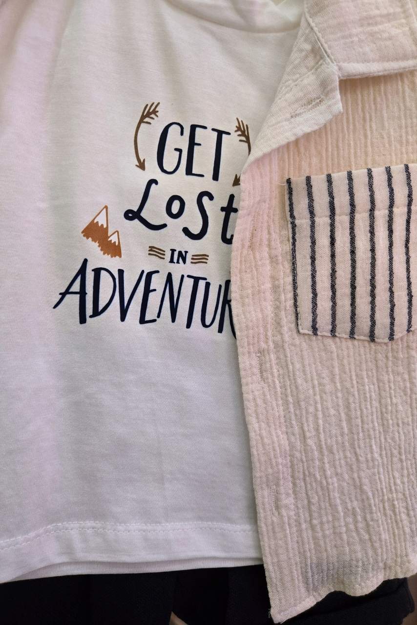 Kedi Motifli Üçlü Takım