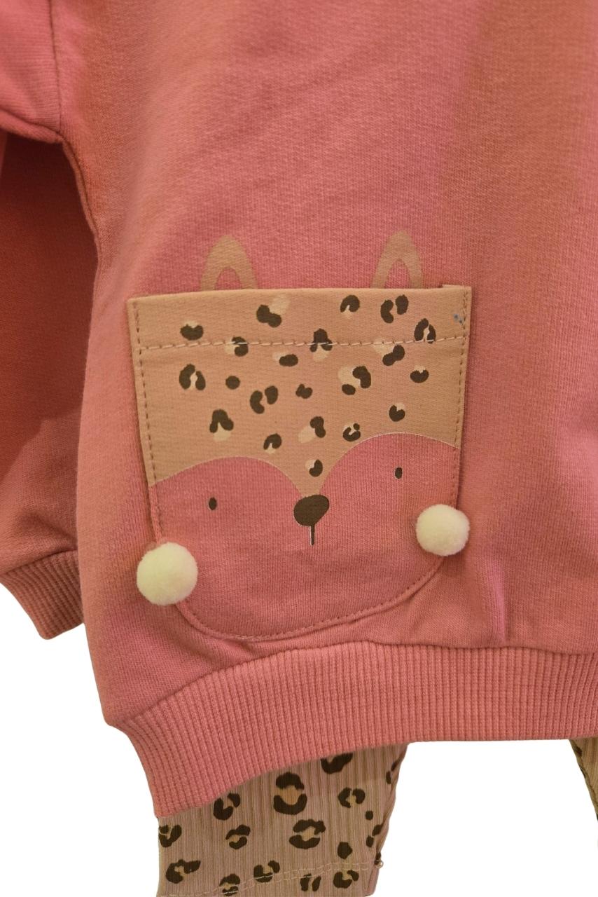 Leopar Desenli İkili Takım