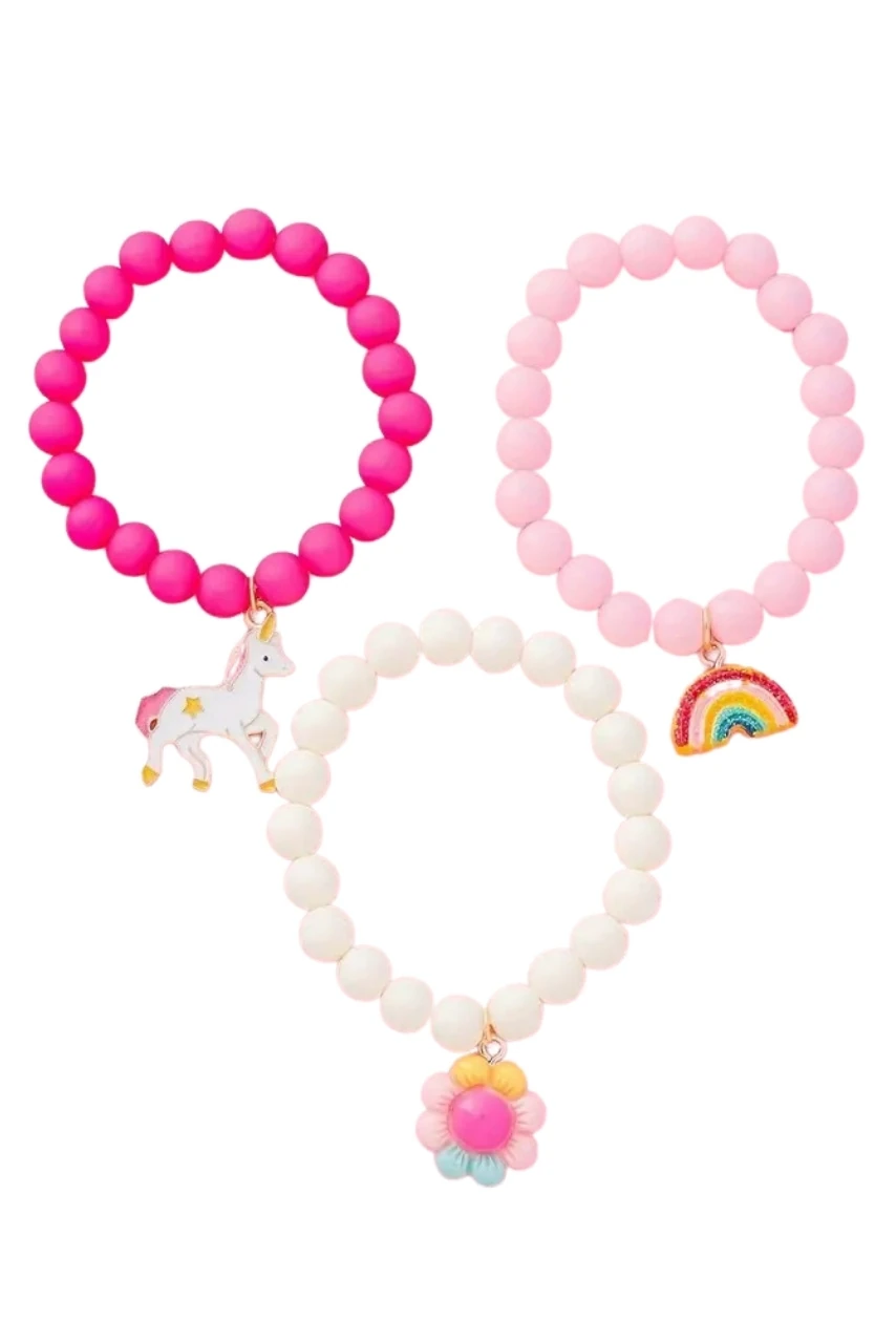 Sevimli Unicorn/Gökkuşağı/Çiçek Bileklik