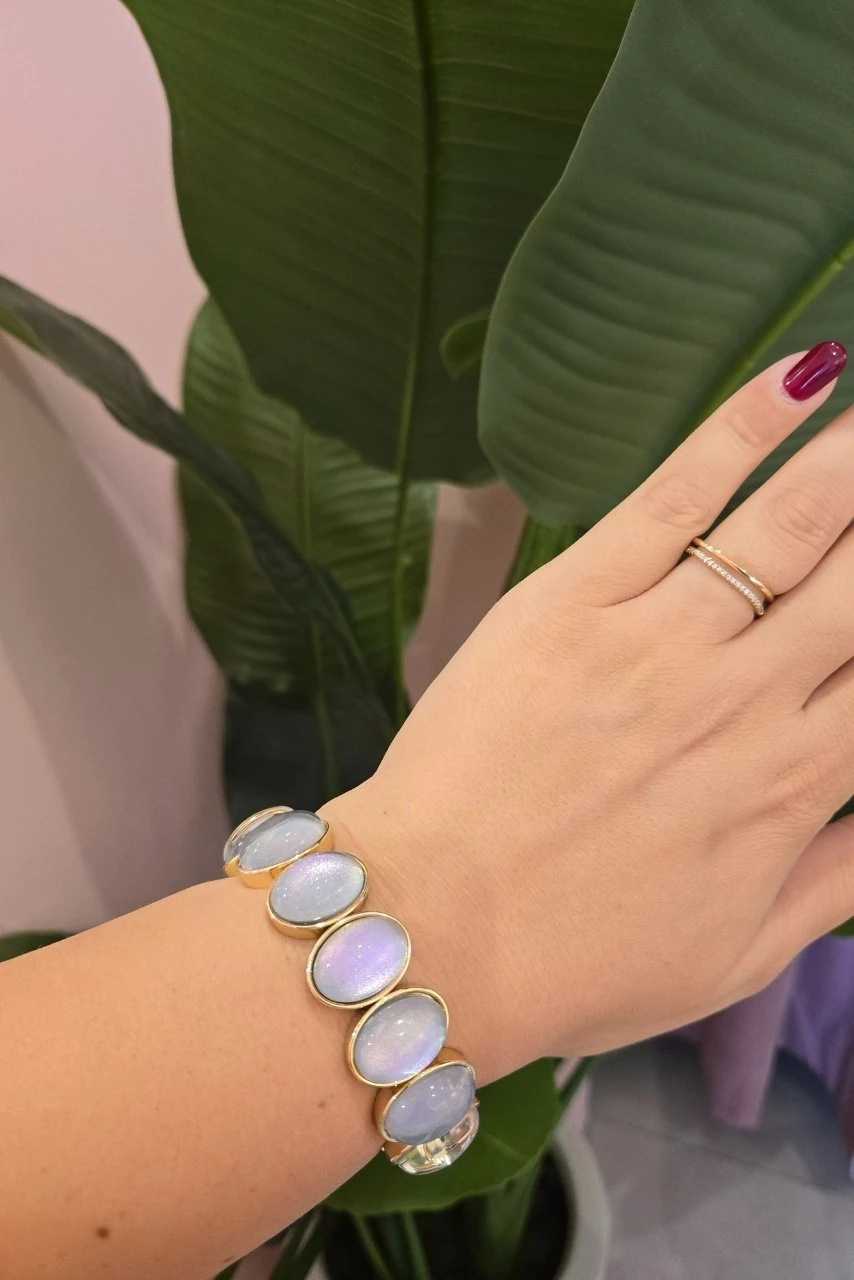 Oval Taşlı Bileklik