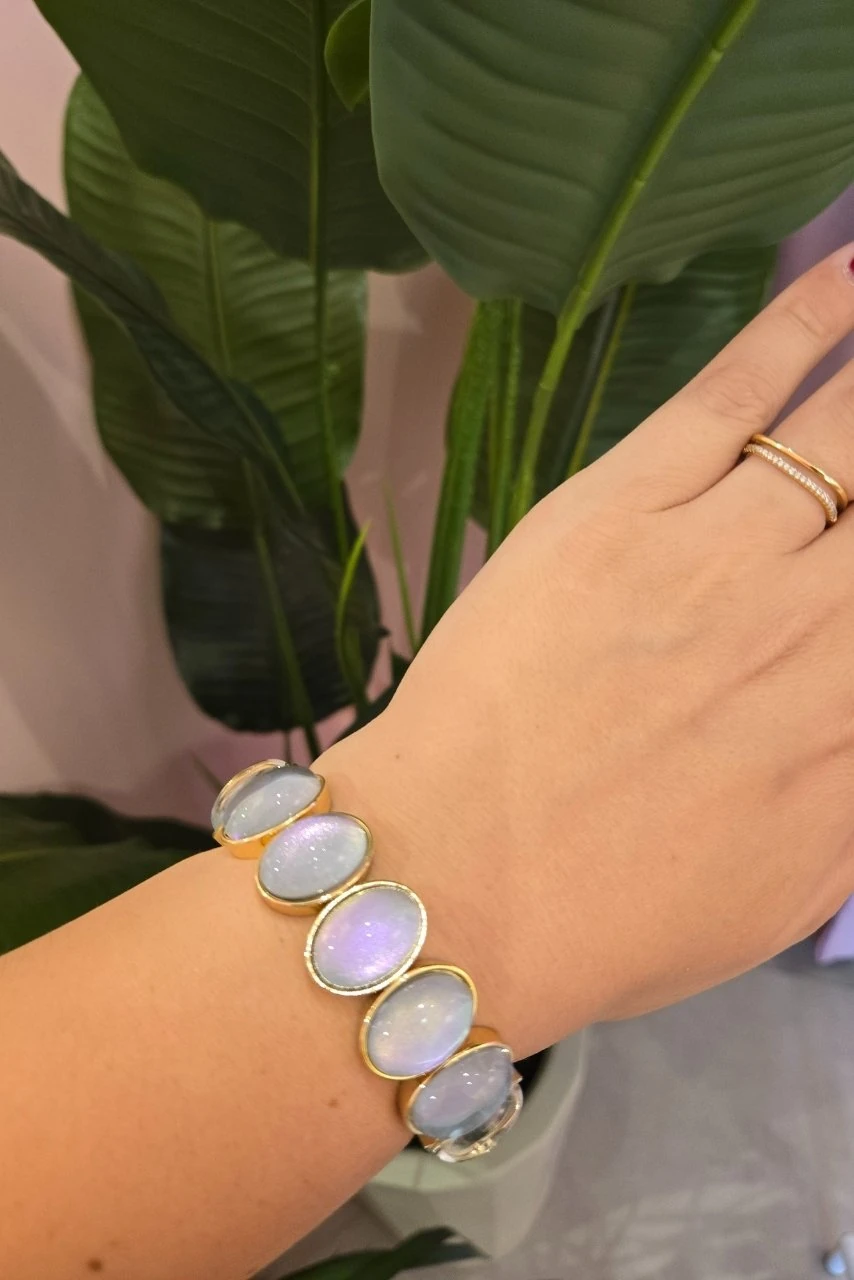 Oval Taşlı Bileklik