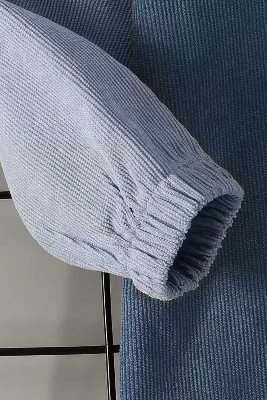 Kadife Uzun Kollu Sweatshirt ve Pantolon İkili Takım