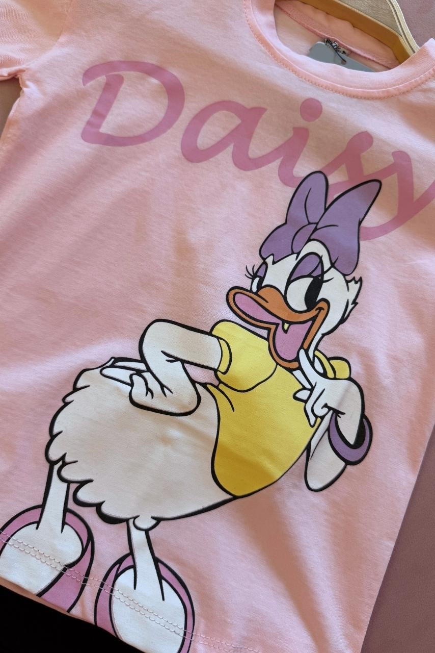 Duck Baskılı Tayt Tişört Takım