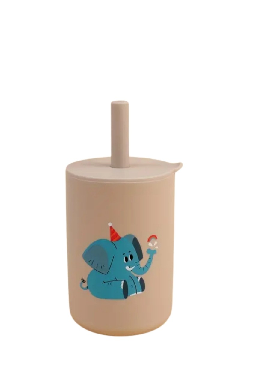 Fil Silikon Eğitim Bardağı Pipetli