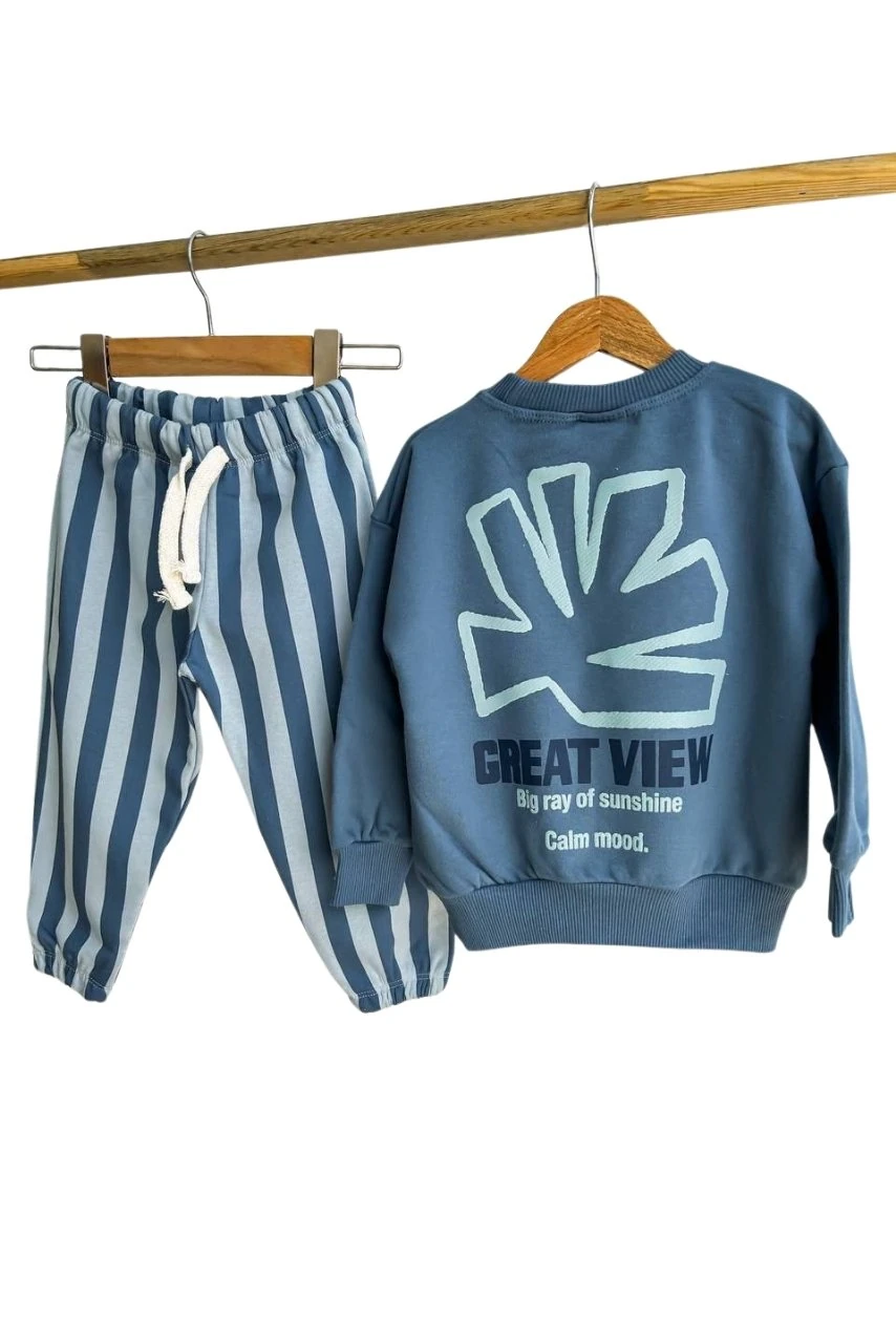 Great View Baskılı İkili Takım