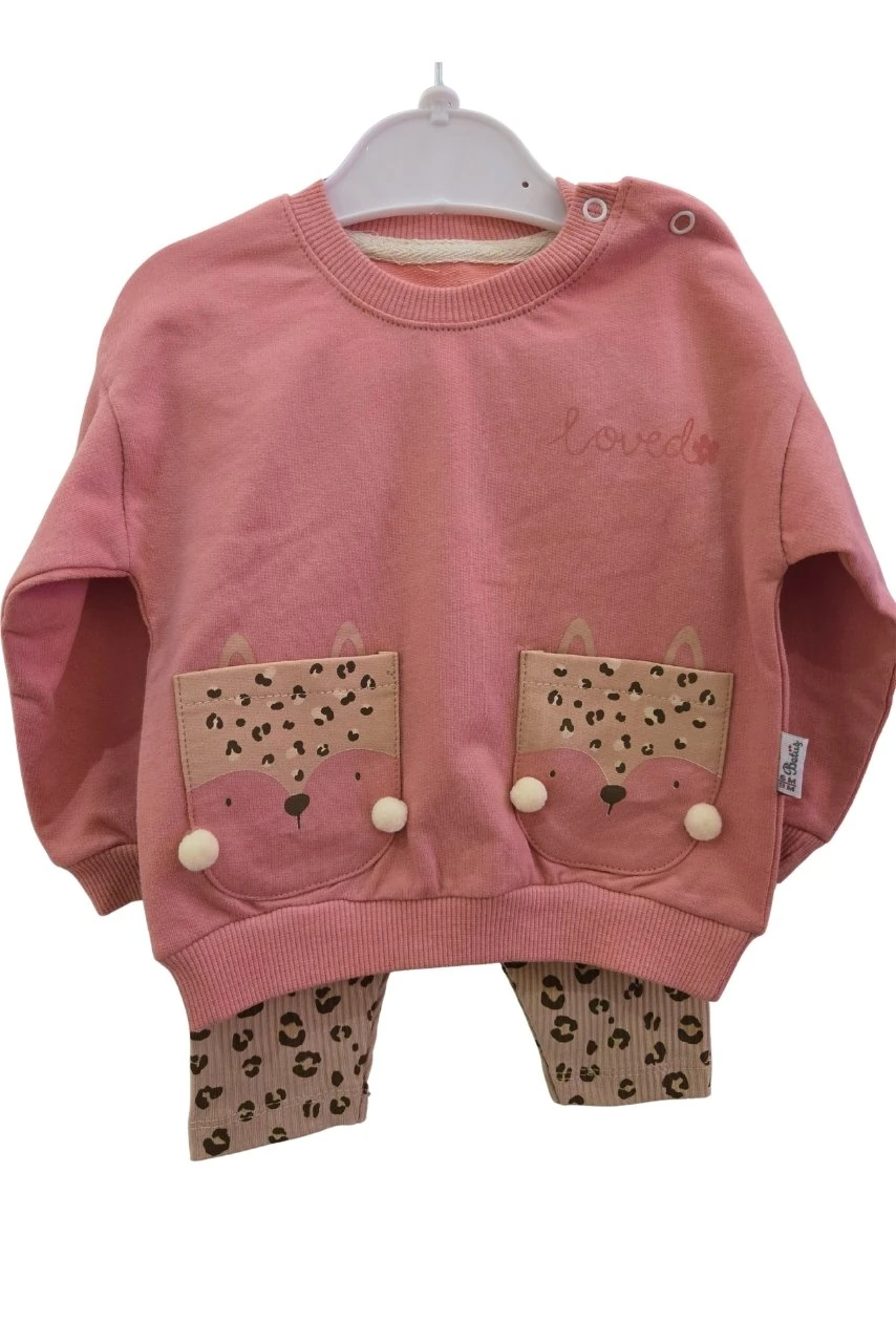 Leopar Desenli İkili Takım