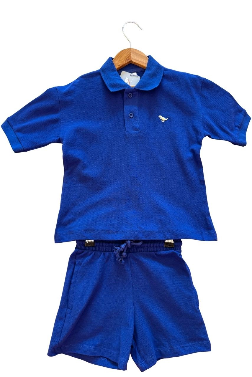 Dino Polo Yaka Şort Tişört İkili Takım