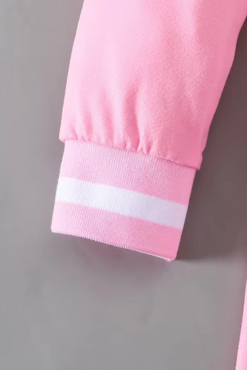 Pembe Kalp Baskılı Elbise