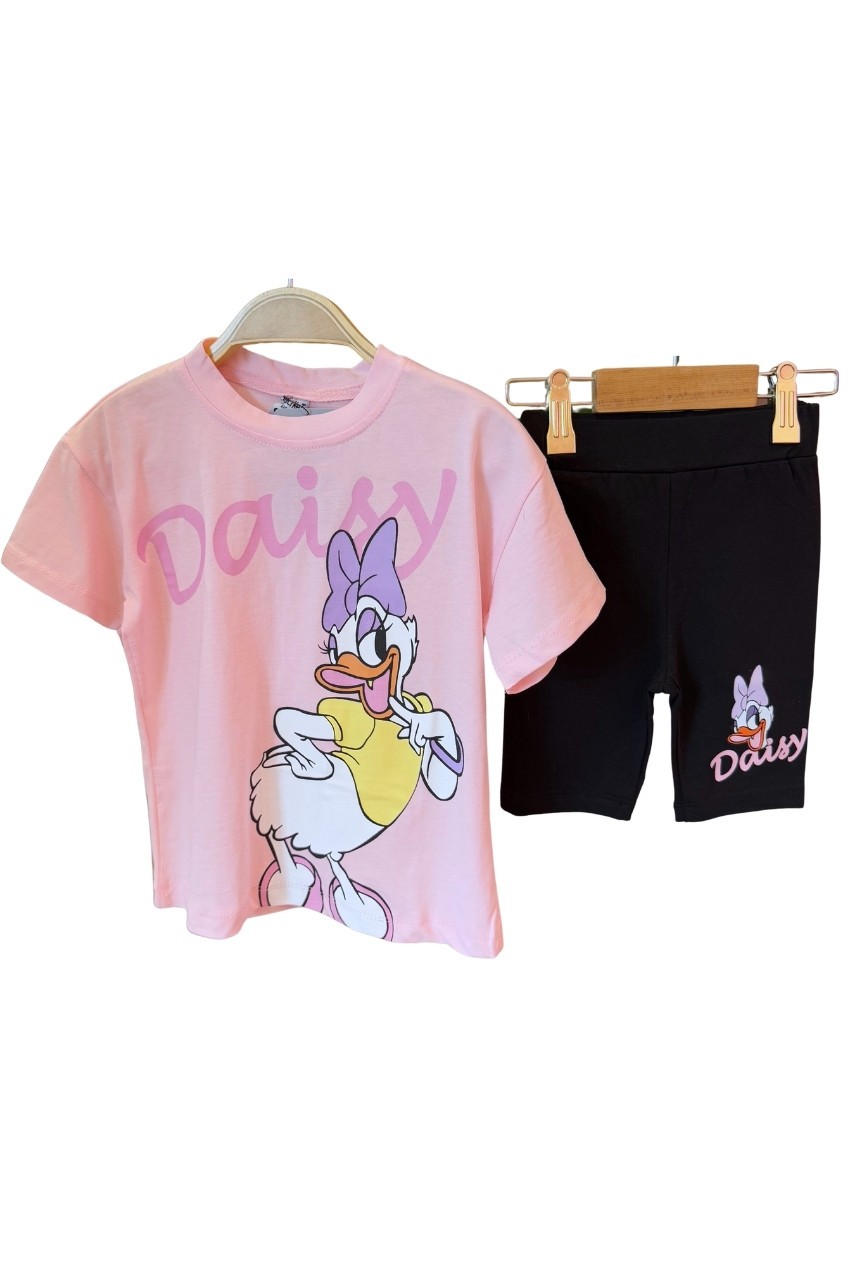 Duck Baskılı Tayt Tişört Takım