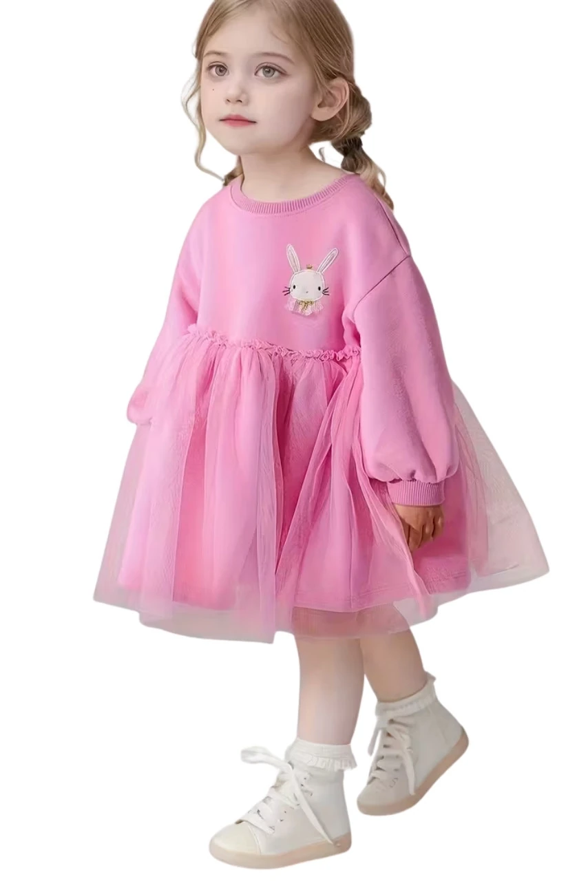 Fırfır Kol Prenses Elbise