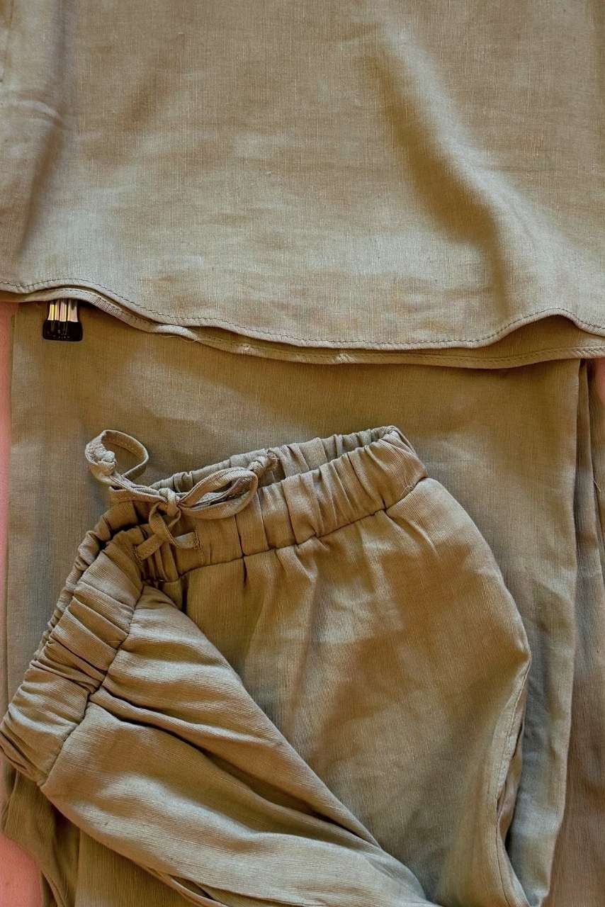 İp Askılı Bluz Pantolonlu Takım