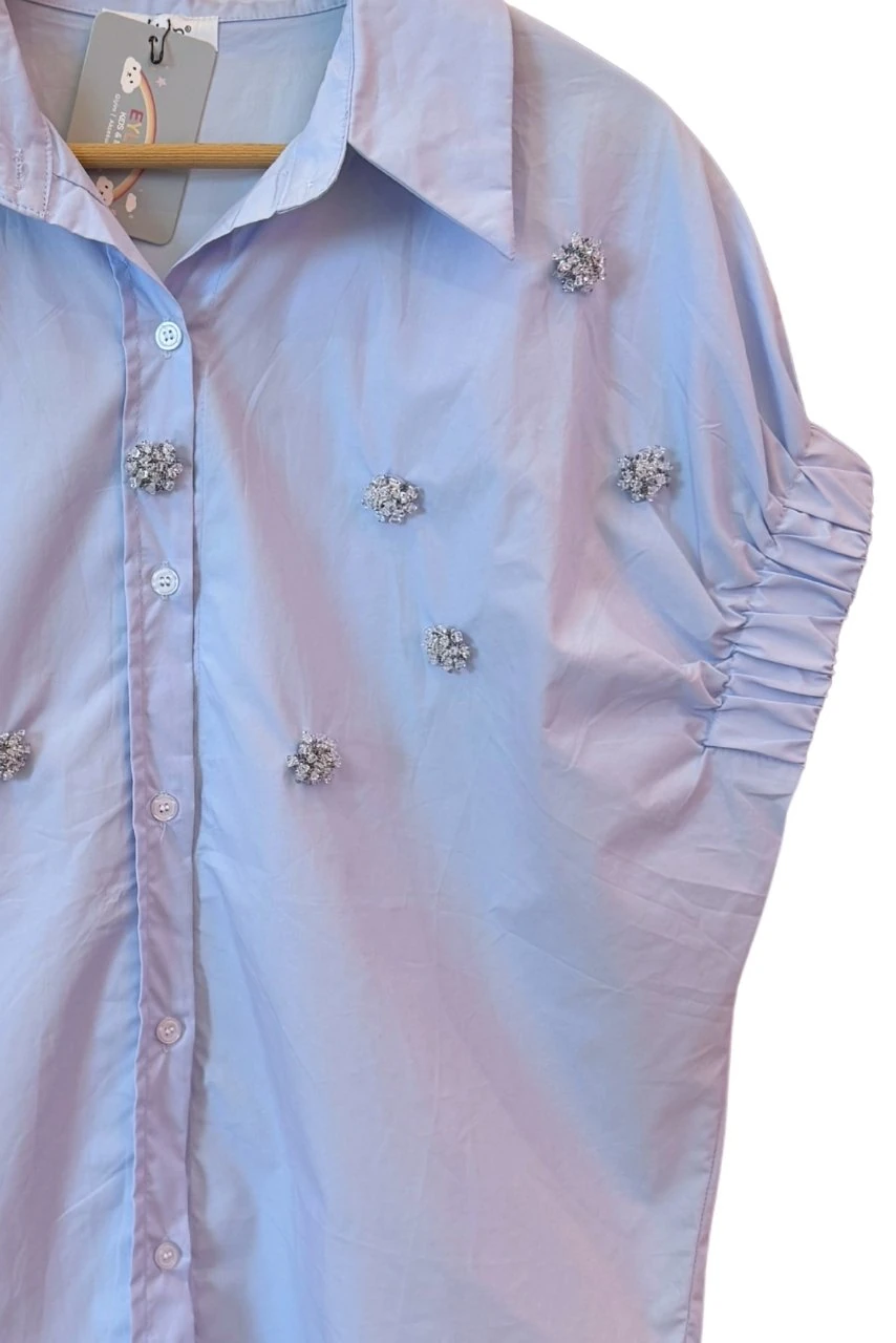 Kristal Taşlı Tasarım Gömlek
