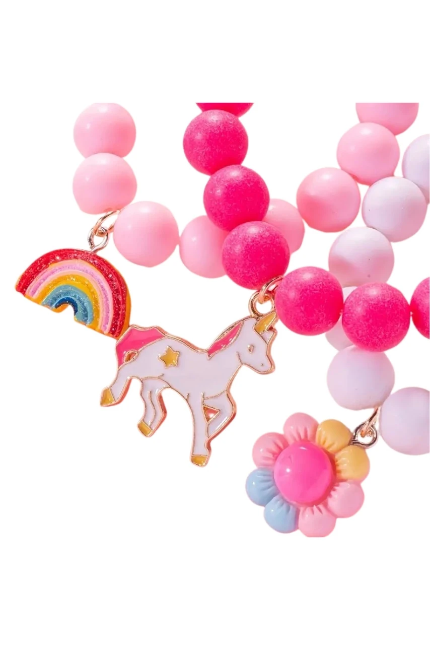 Sevimli Unicorn/Gökkuşağı/Çiçek Bileklik