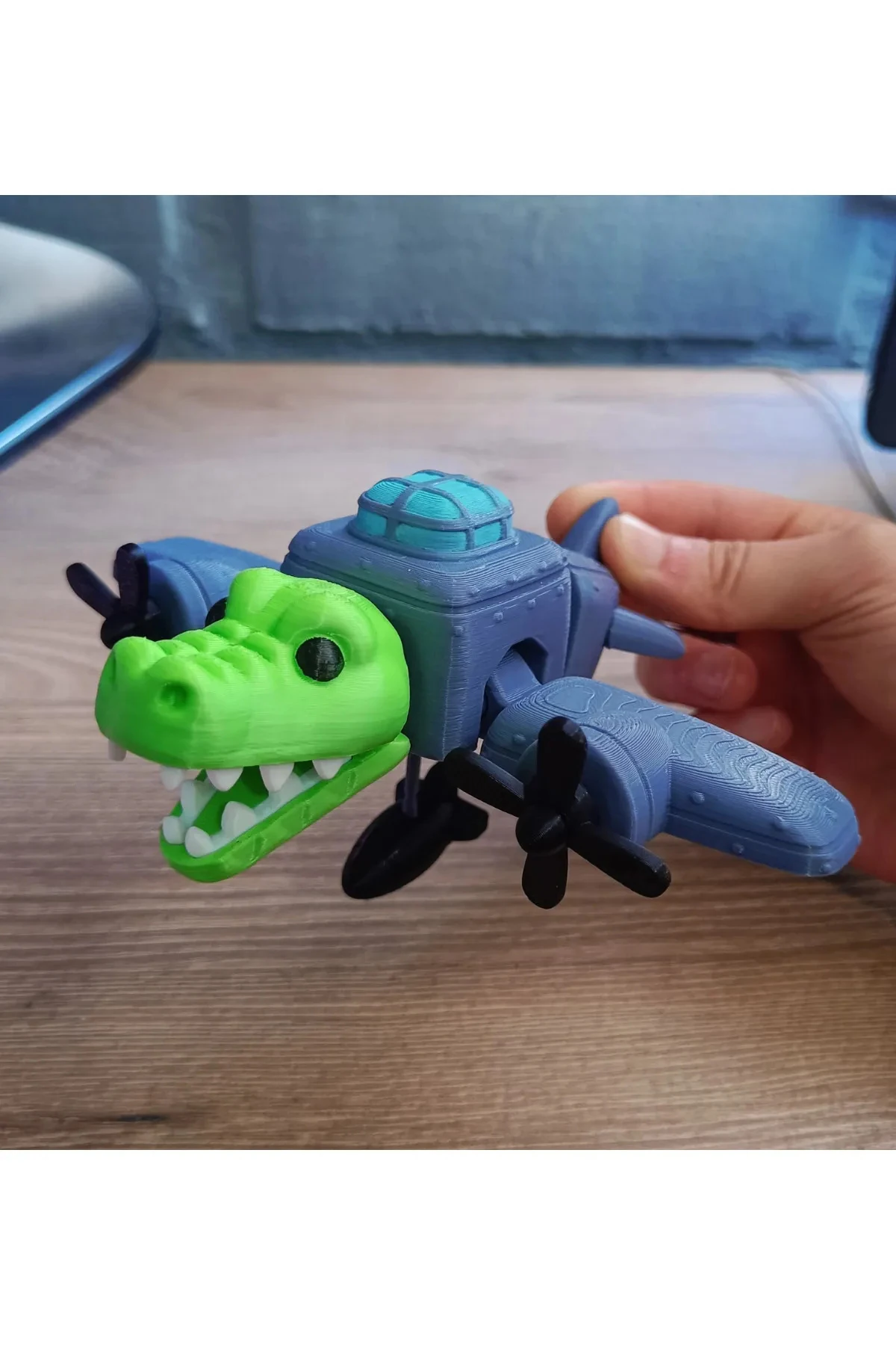 Bombardino Crocodilo Figürü Brainrot figür tung tung tung sahur ailesi