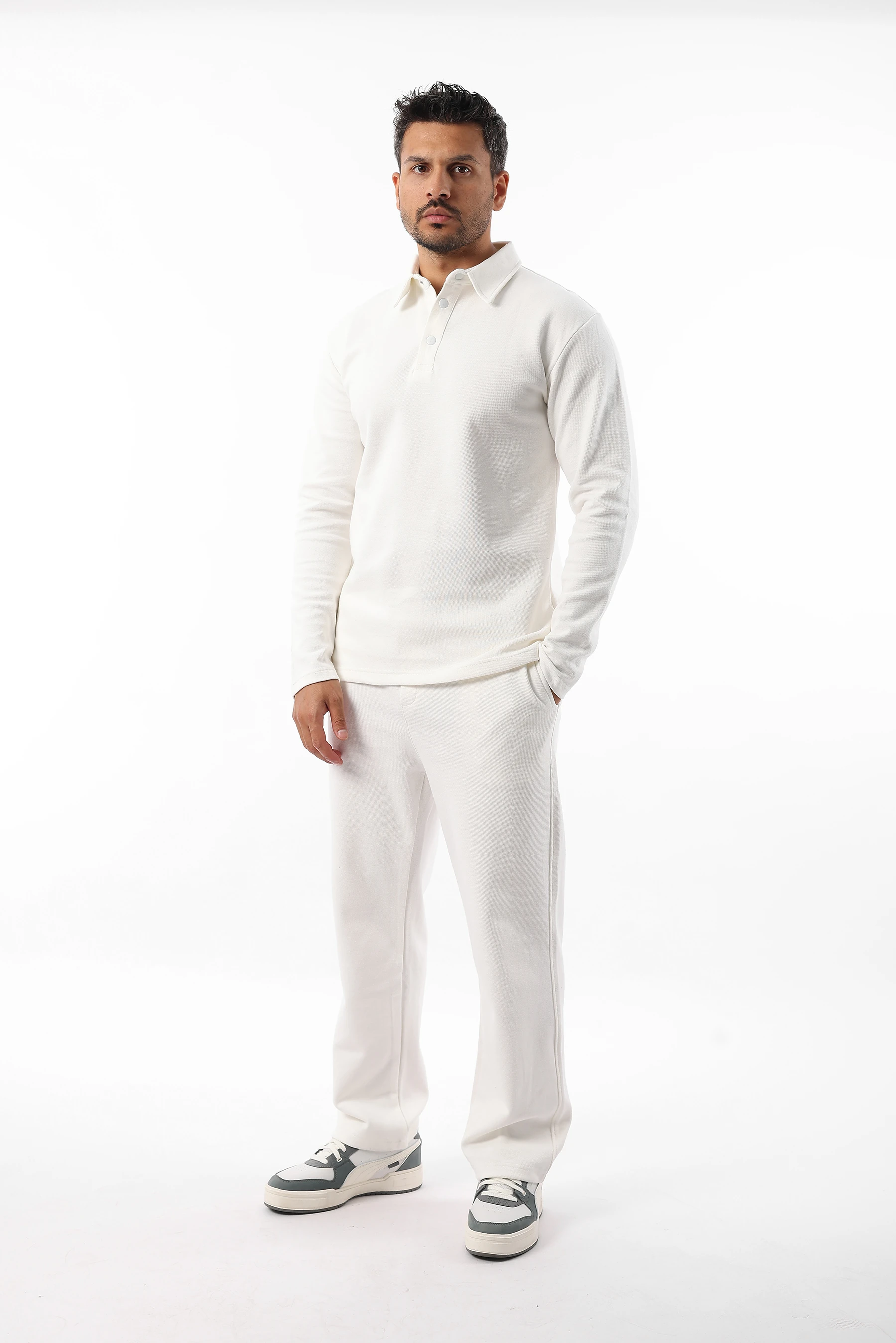 Erkek Rahat Kesim Pike Pamuklu Yumuşak Baggy Eşofman Altı 1056