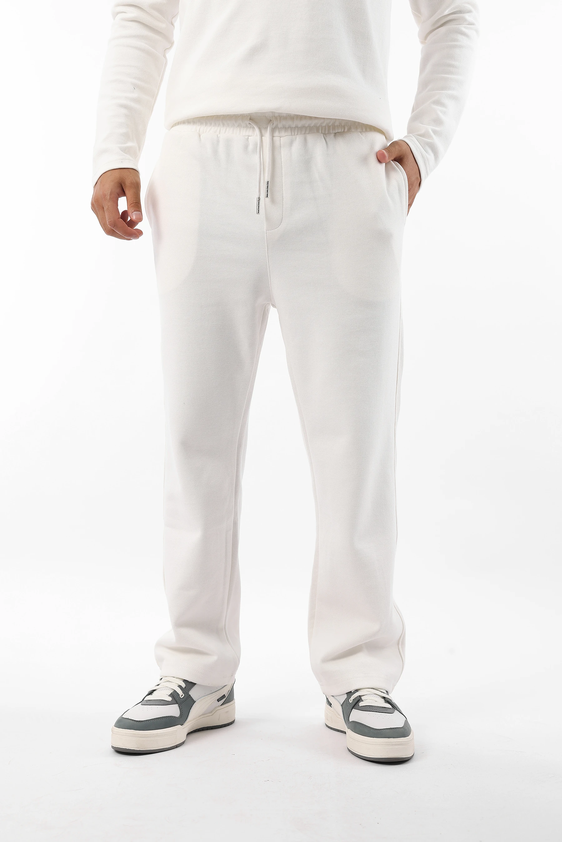 Erkek Rahat Kesim Pike Pamuklu Yumuşak Baggy Eşofman Altı 1056