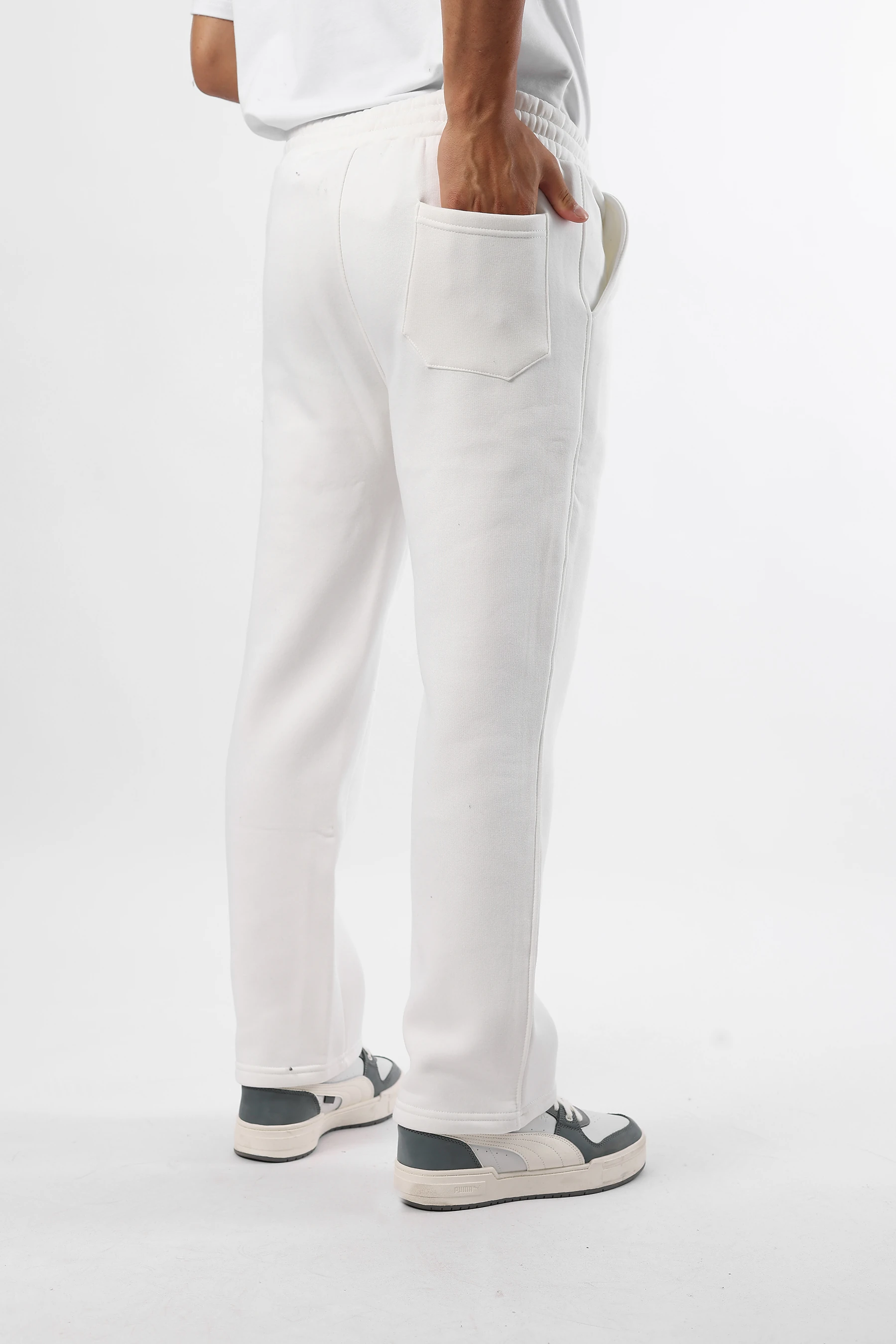 Erkek Rahat Kesim 3 İplik Şardonlu Pamuklu Yumuşak Baggy Eşofman Altı 1002