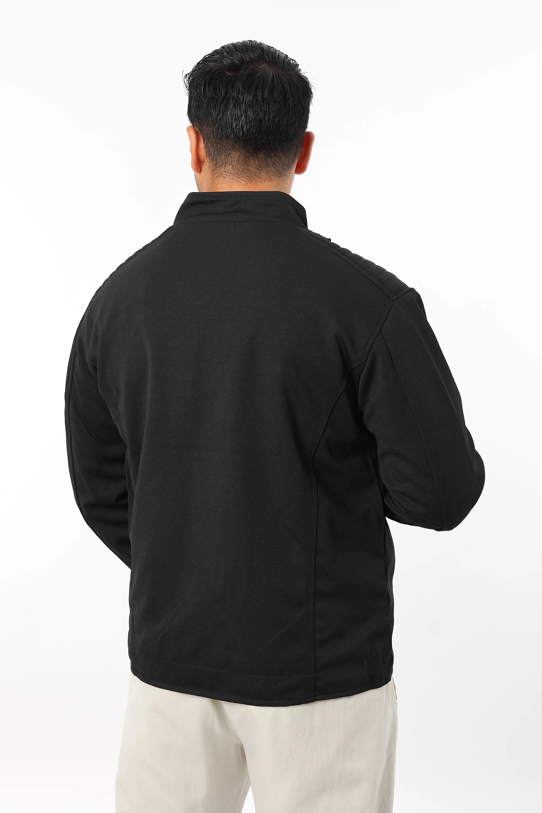 Erkek Mevsimlik İçi Astarlı Örme Pamuk Kumaş Fermuarlı Mont 1324