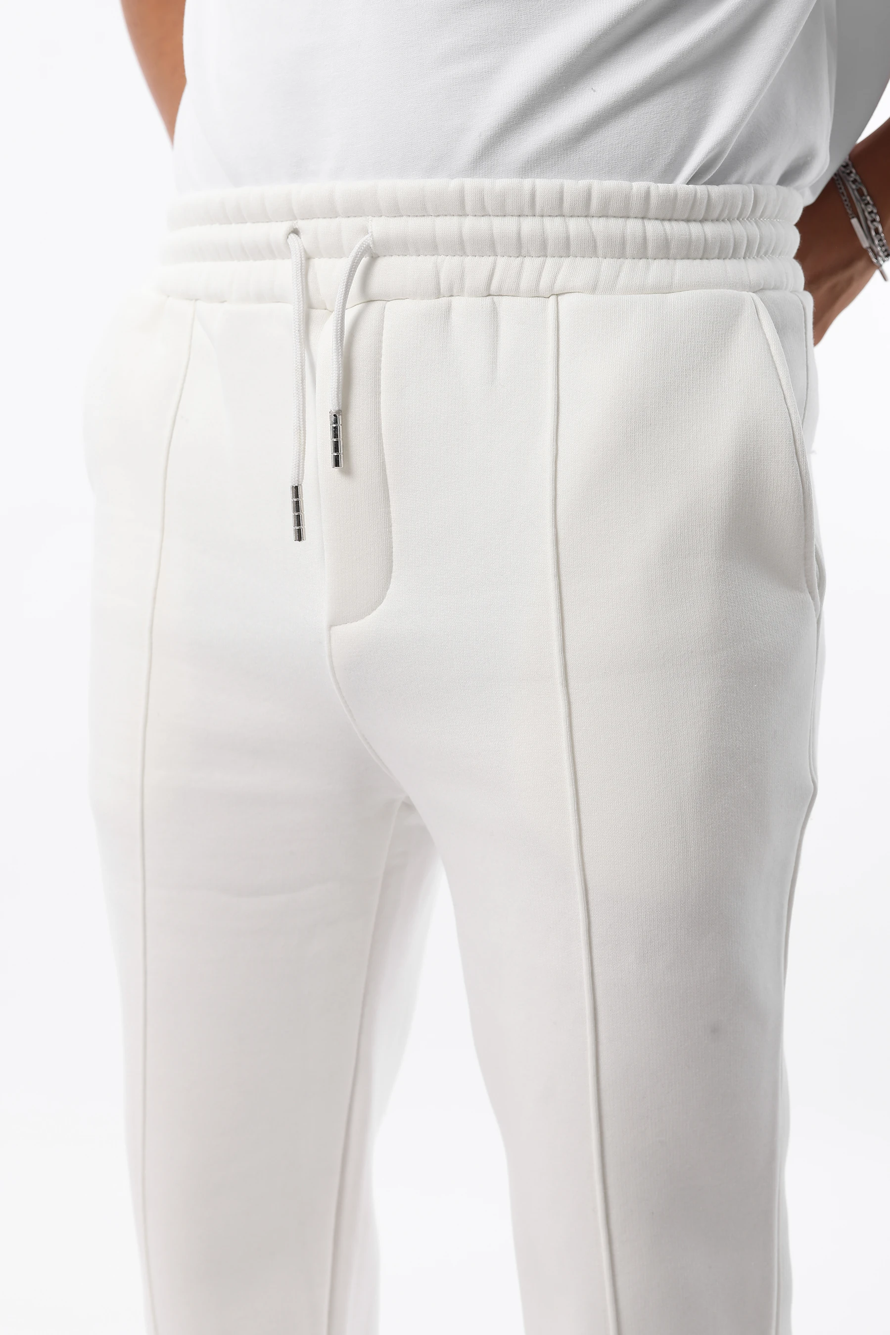 Erkek Rahat Kesim 3 İplik Şardonlu Pamuklu Yumuşak Baggy Eşofman Altı 1002