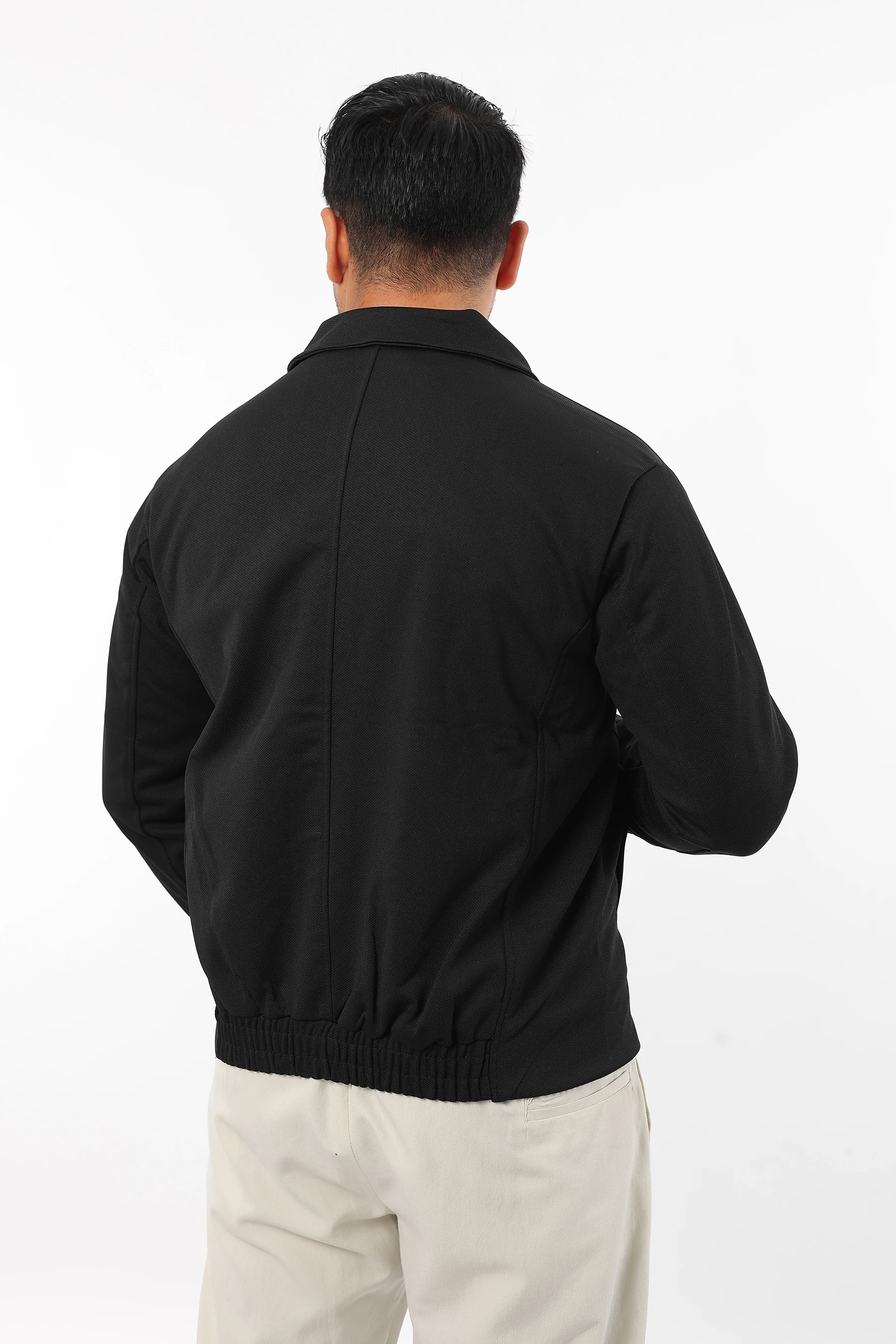 Erkek Mevsimlik İçi Astarlı Örme Pamuk Kumaş Cepli Fermuarlı Mont 1607