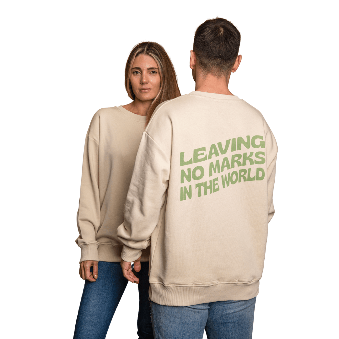 "Leaving No Marks" Oversize Organik Sweatshirt
