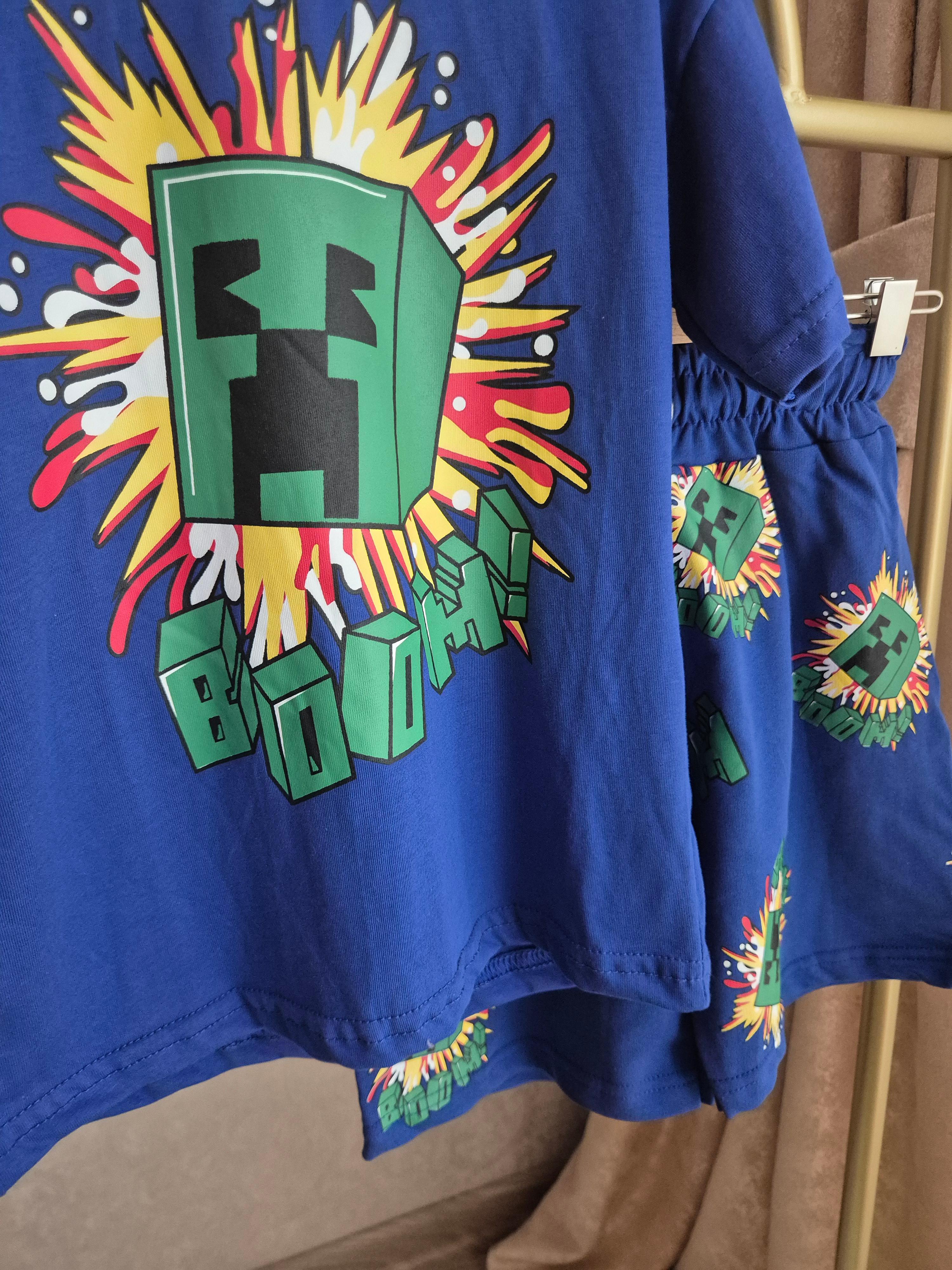 Minecraft Bomm Baskılı Erkek Çocuk Alt Üst Takım (3-10 Yaş)