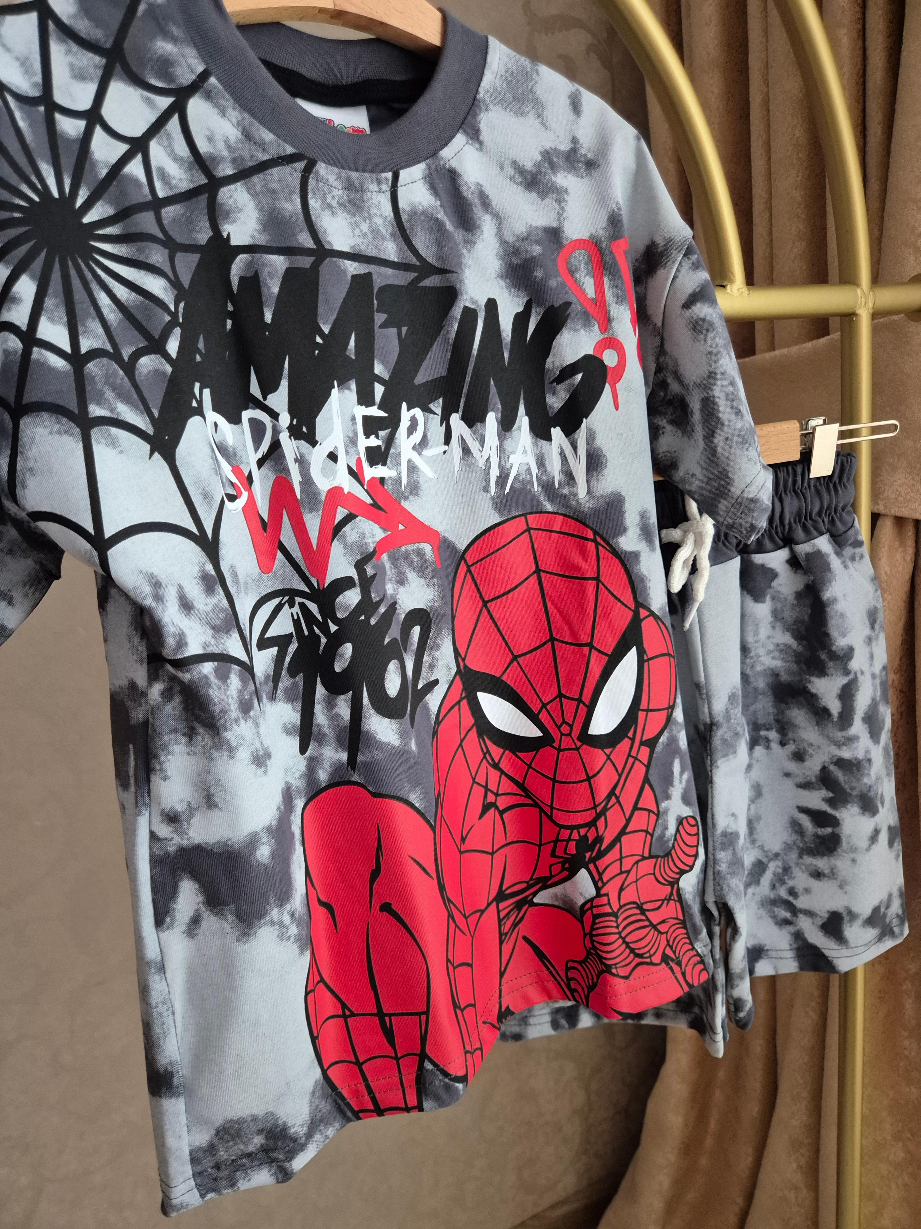 Amazing Spiderman Baskılı Erkek Çocuk Alt Üst Takım (3-10 Yaş)