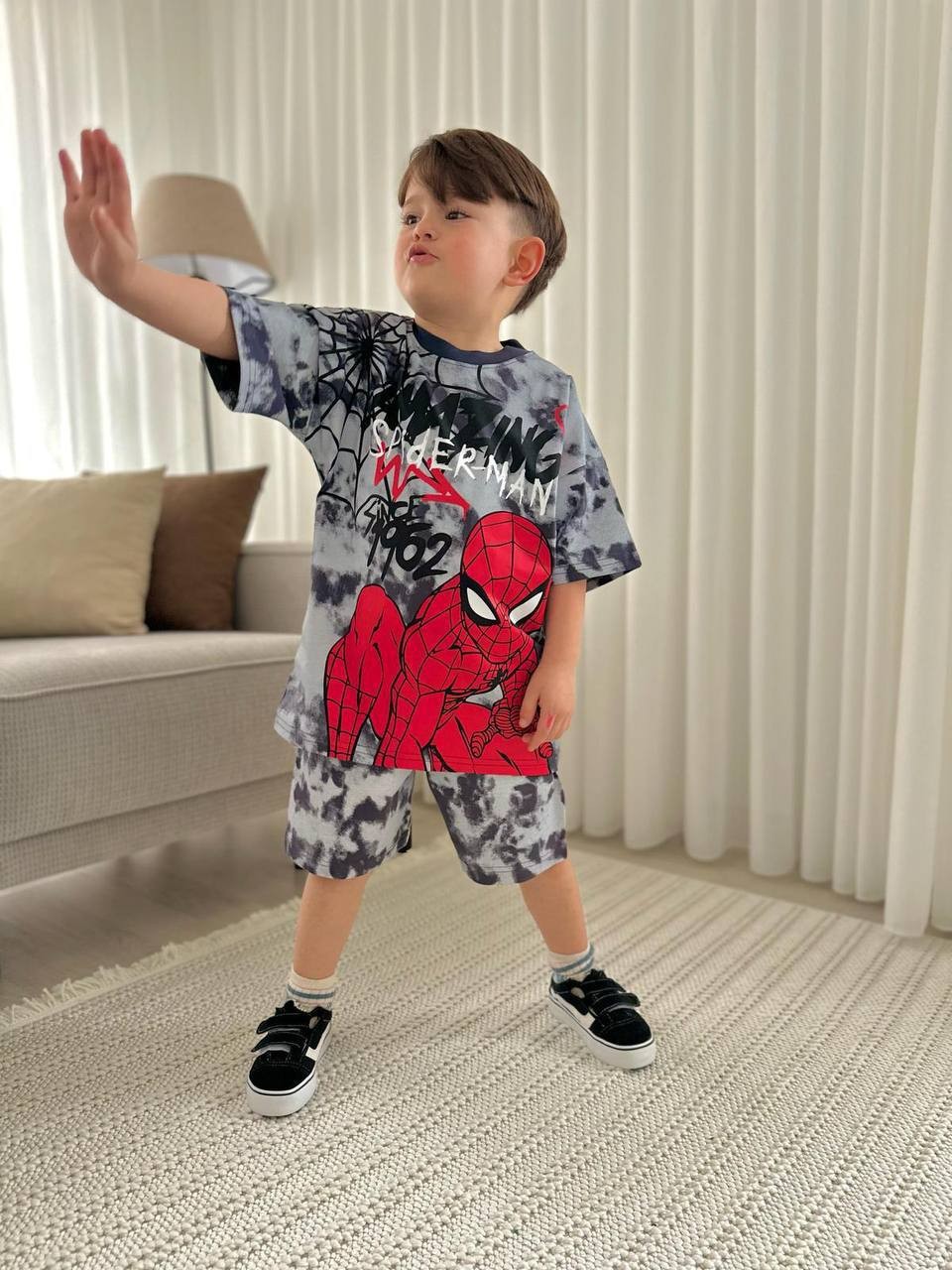 Amazing Spiderman Baskılı Erkek Çocuk Alt Üst Takım (3-10 Yaş)