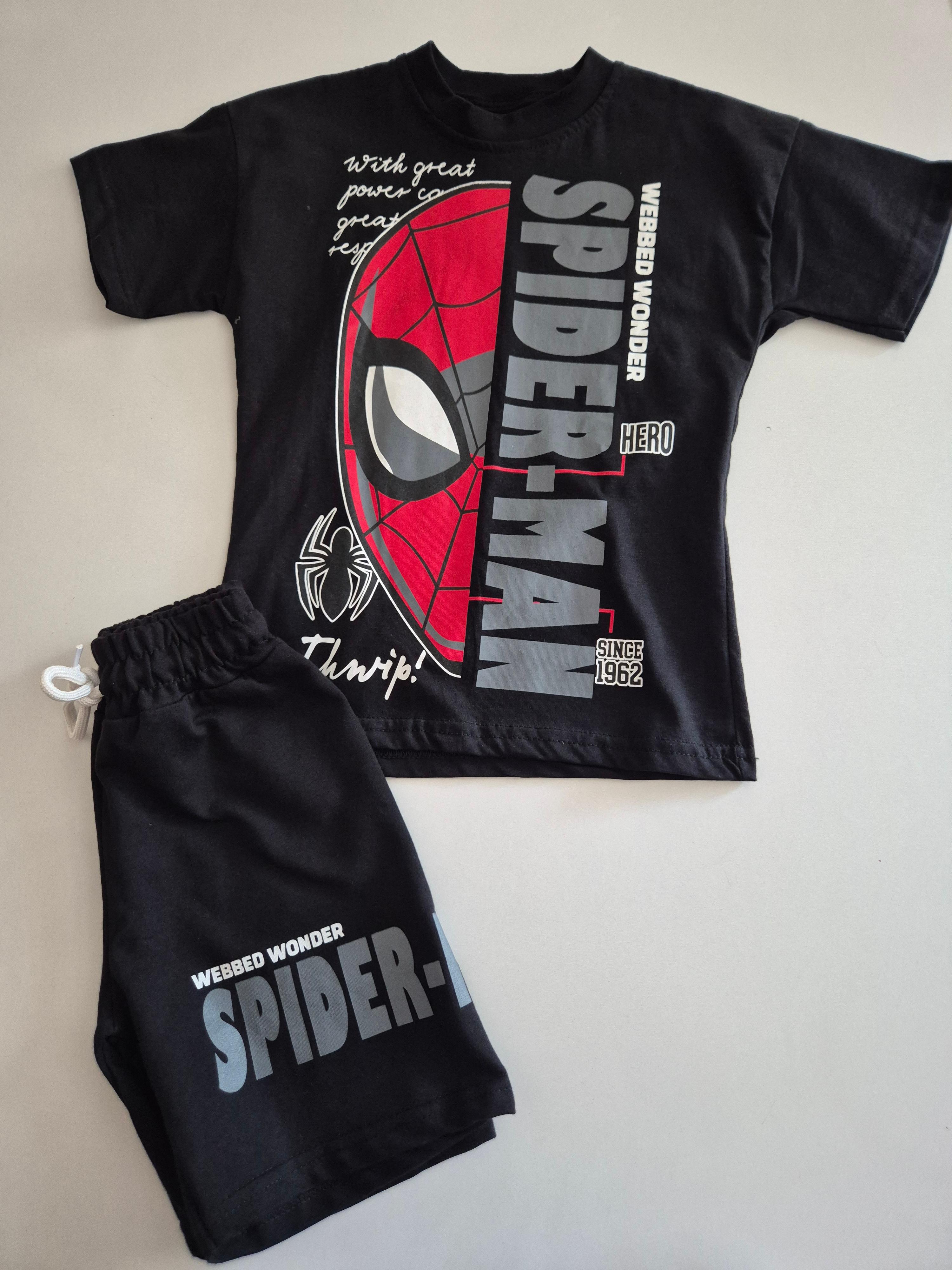 Spider Man Karakter Temalı Erkek Çocuk Alt Üst Takım (3-10 Yaş)