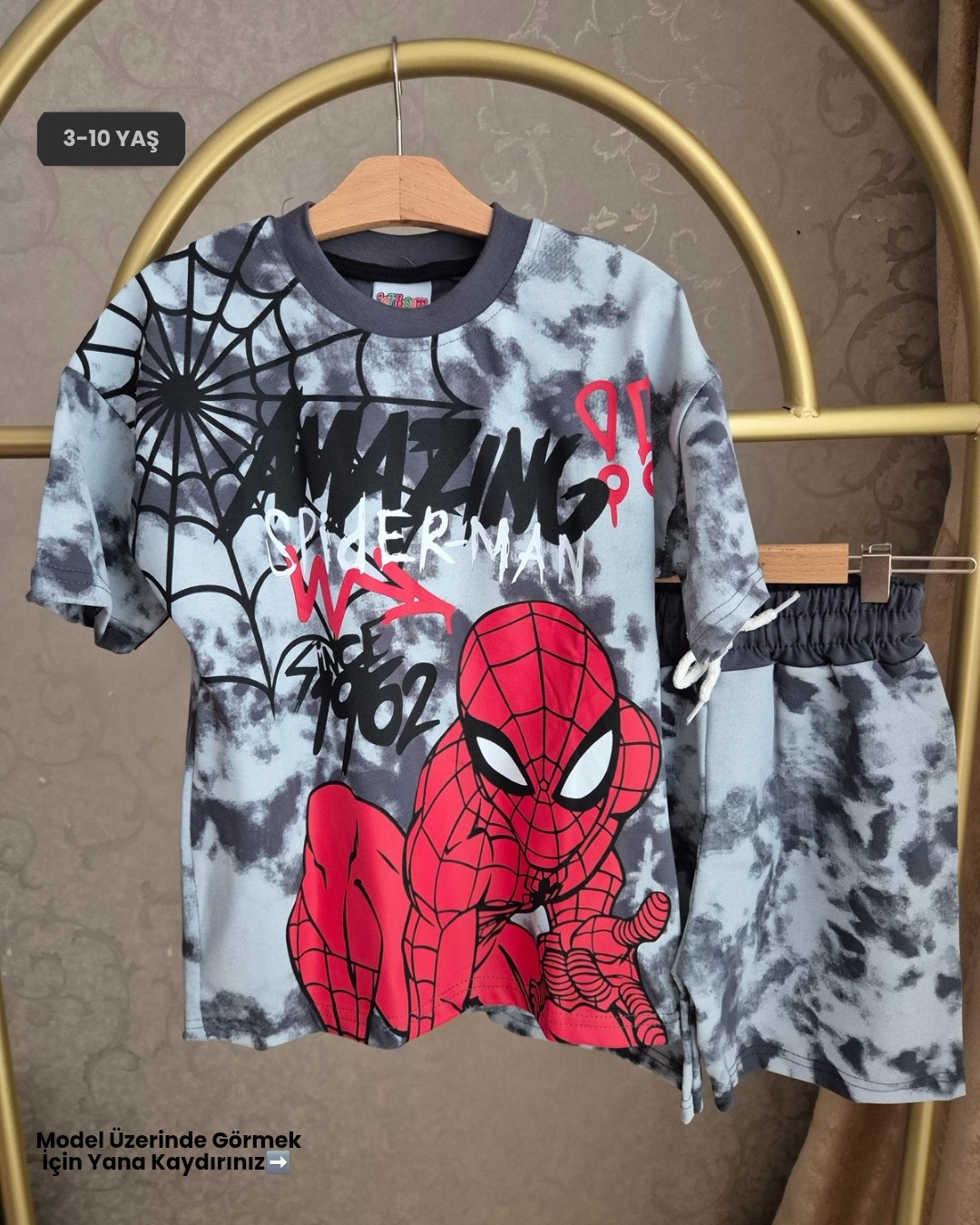 Amazing Spiderman Baskılı Erkek Çocuk Alt Üst Takım (3-10 Yaş)