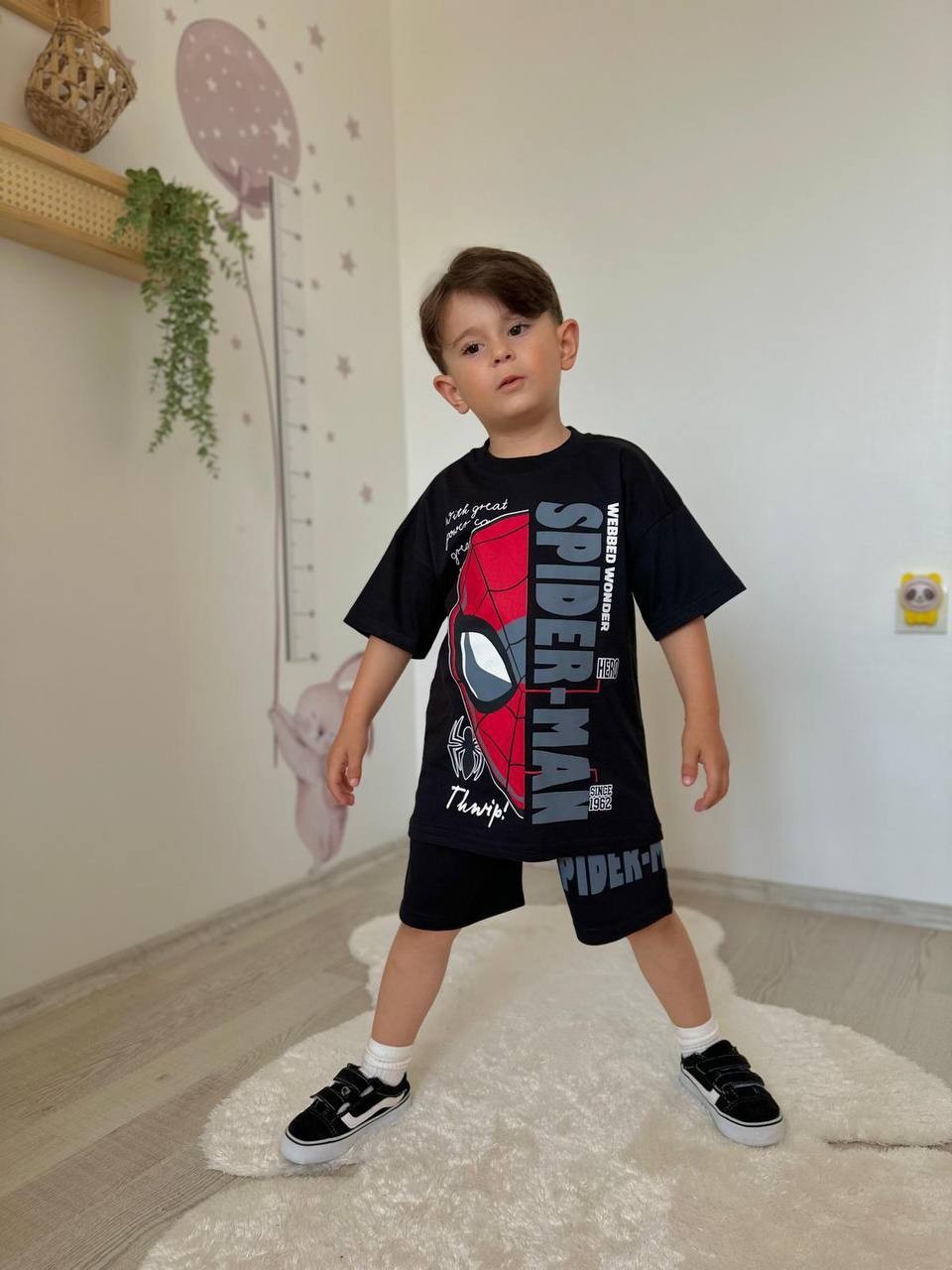 Spider Man Karakter Temalı Erkek Çocuk Alt Üst Takım (3-10 Yaş)