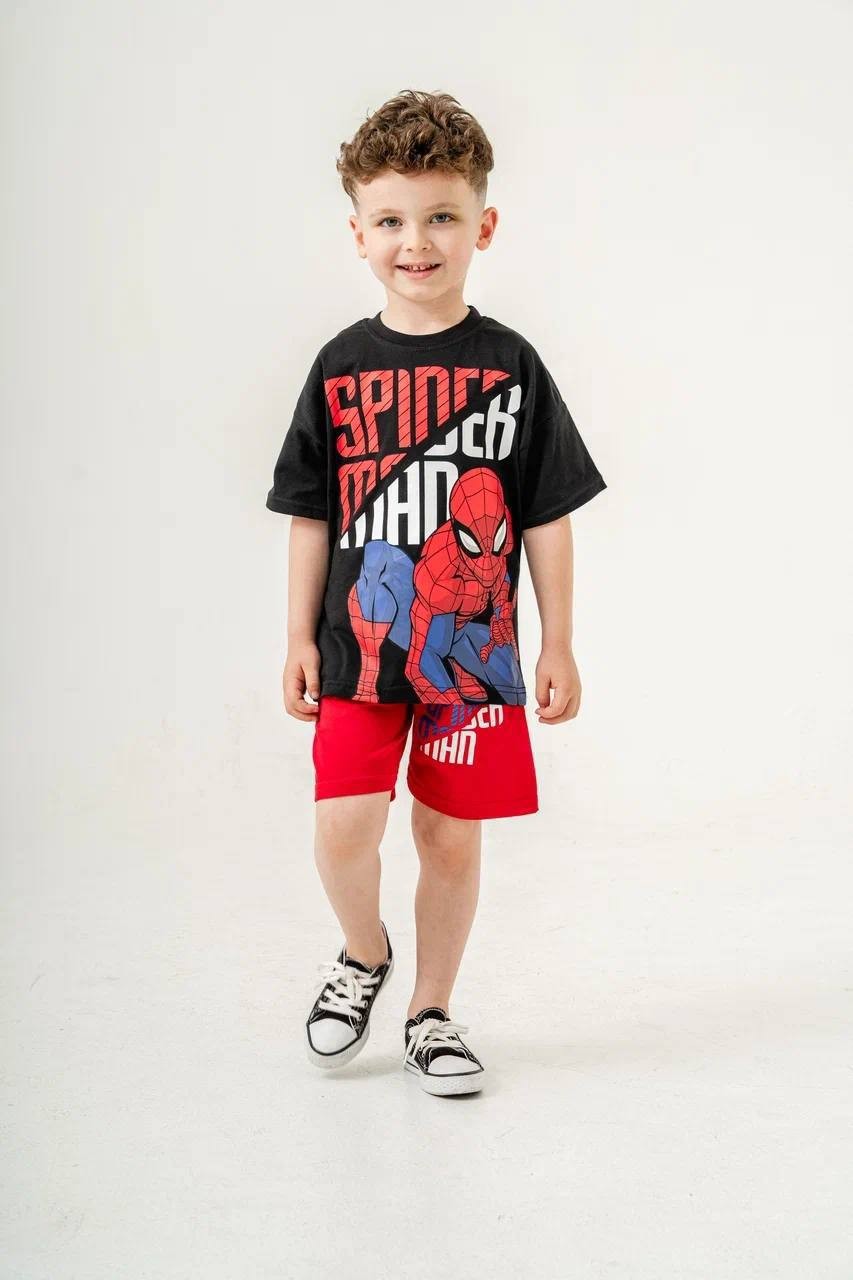 Spider Man Baskılı Erkek Çocuk Alt Üst Takım (3-10 Yaş)